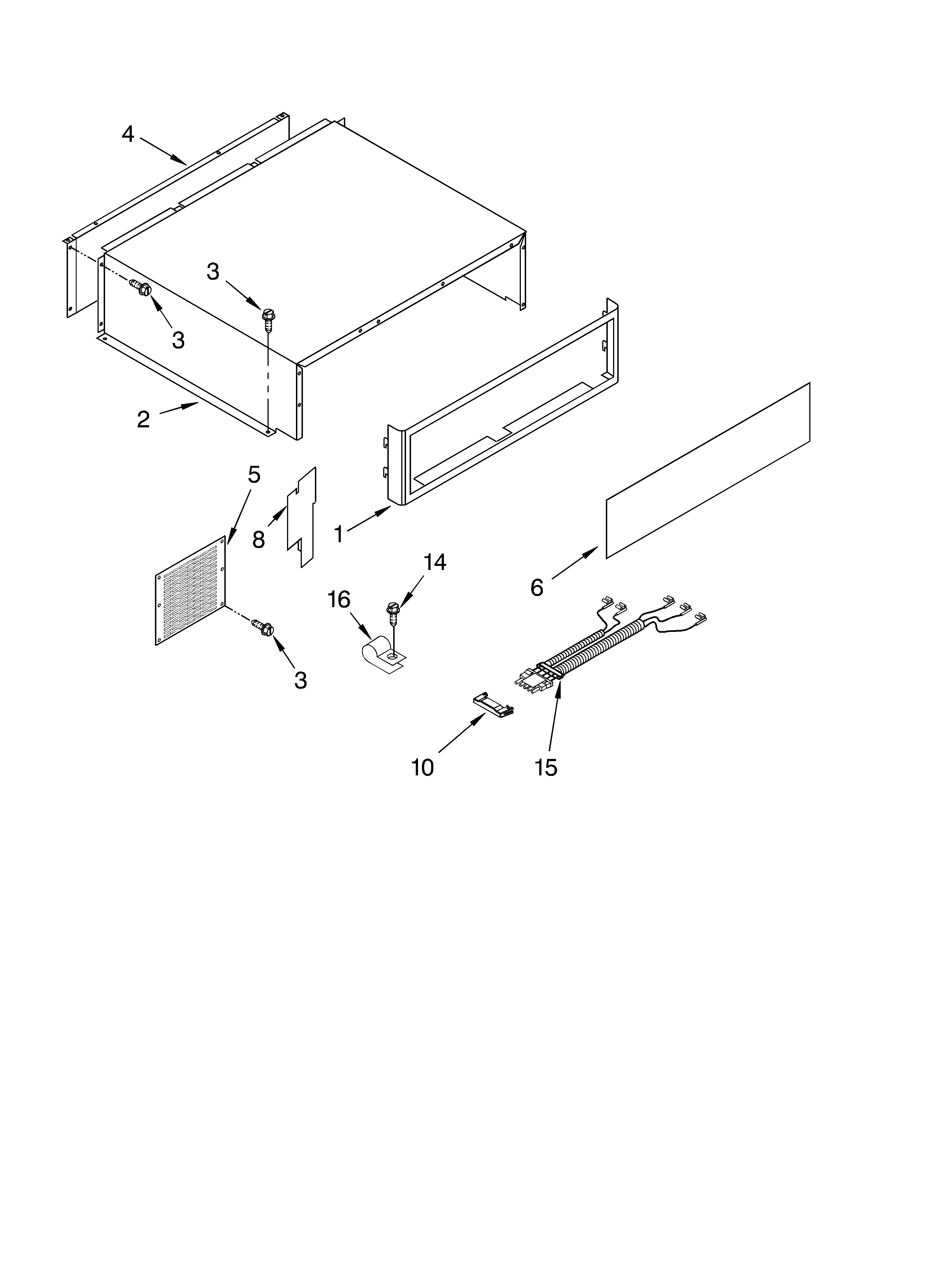 KitchenAid KSSP42QKS02 top grille and unit cover parts diagram