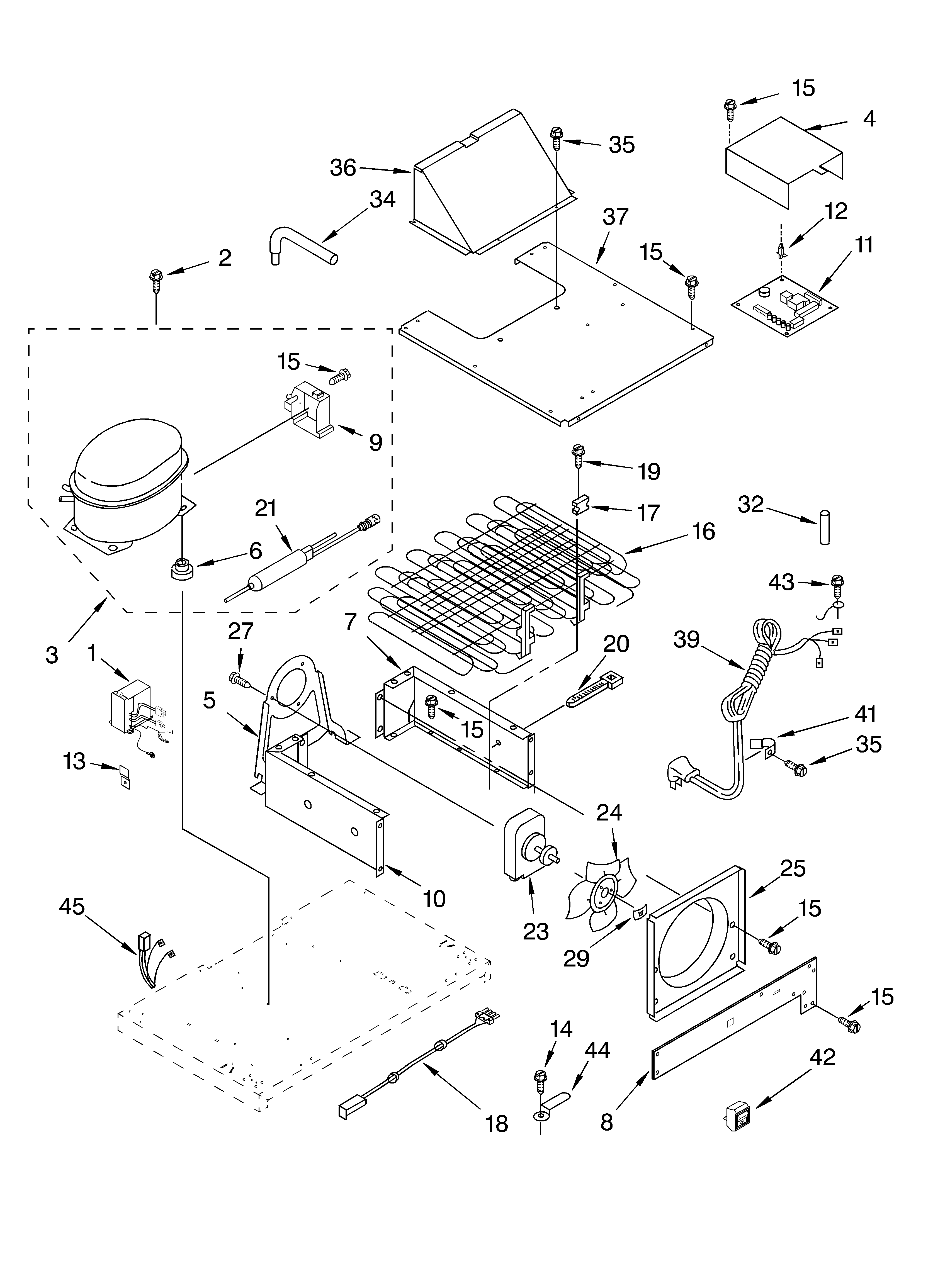 KitchenAid KSSP42QKS02 upper unit parts diagram