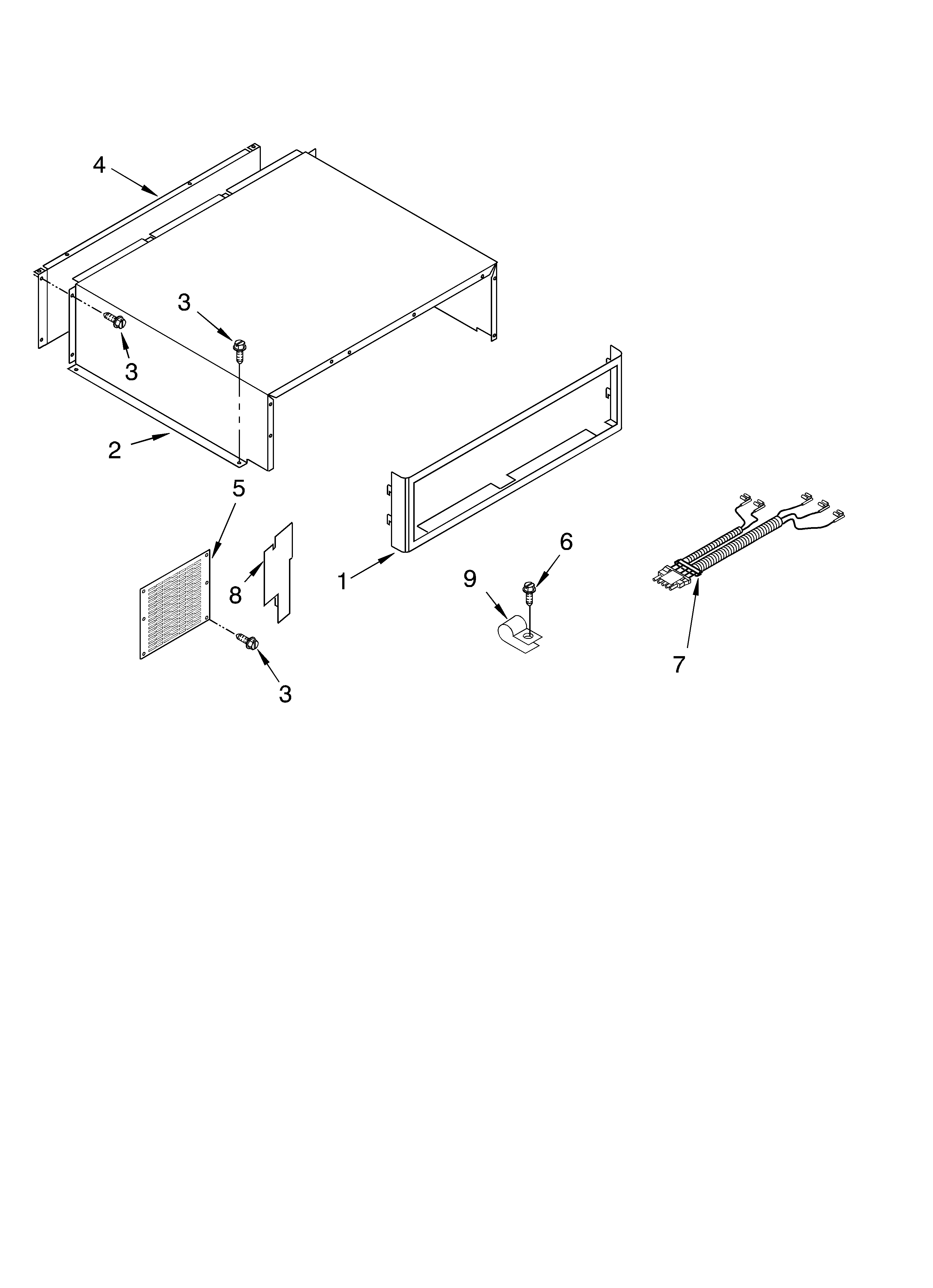 KitchenAid KSSS36FKB02 top grille and unit cover parts diagram
