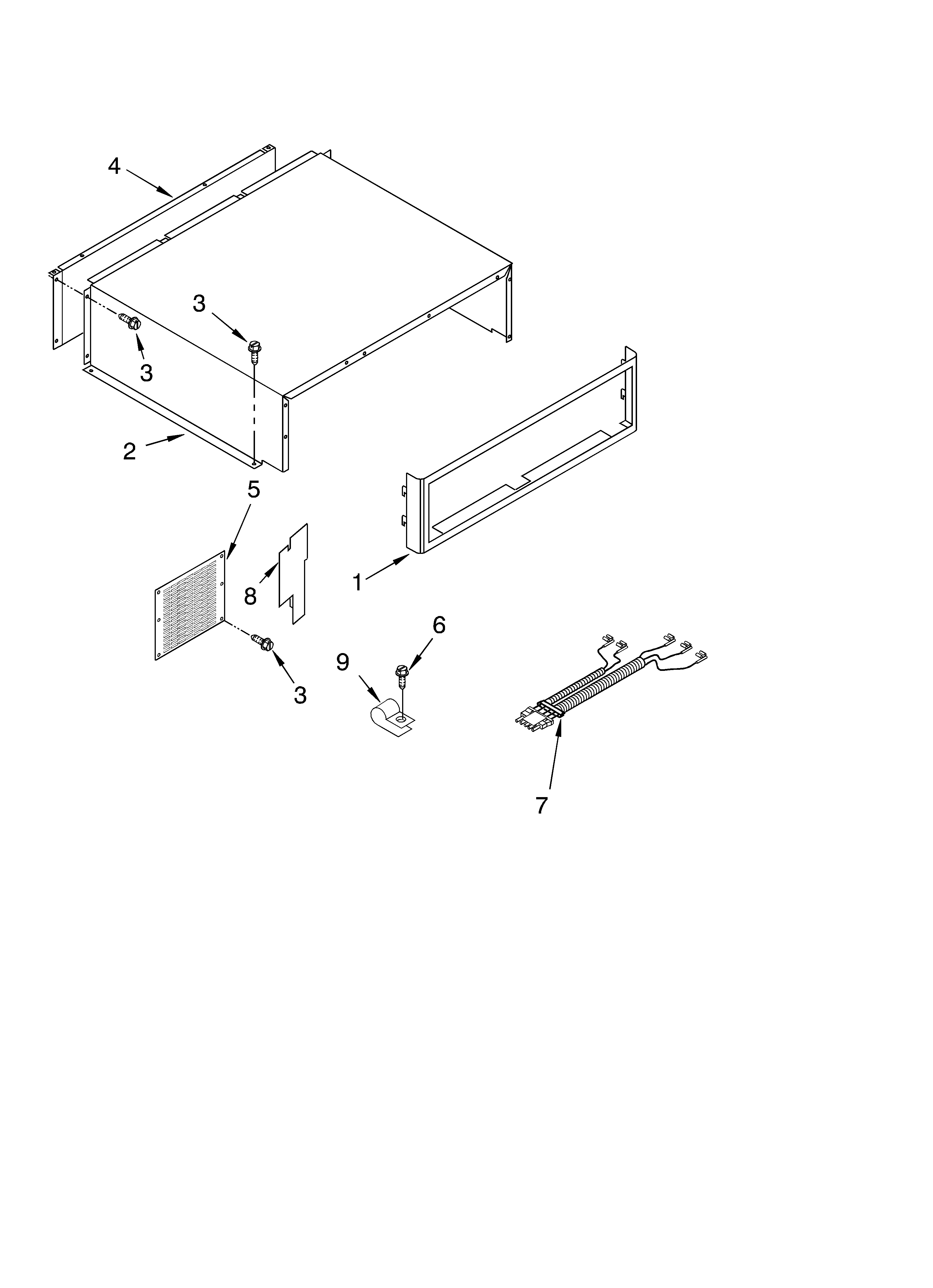 KitchenAid KSSS42FKT02 top grille and unit cover parts diagram
