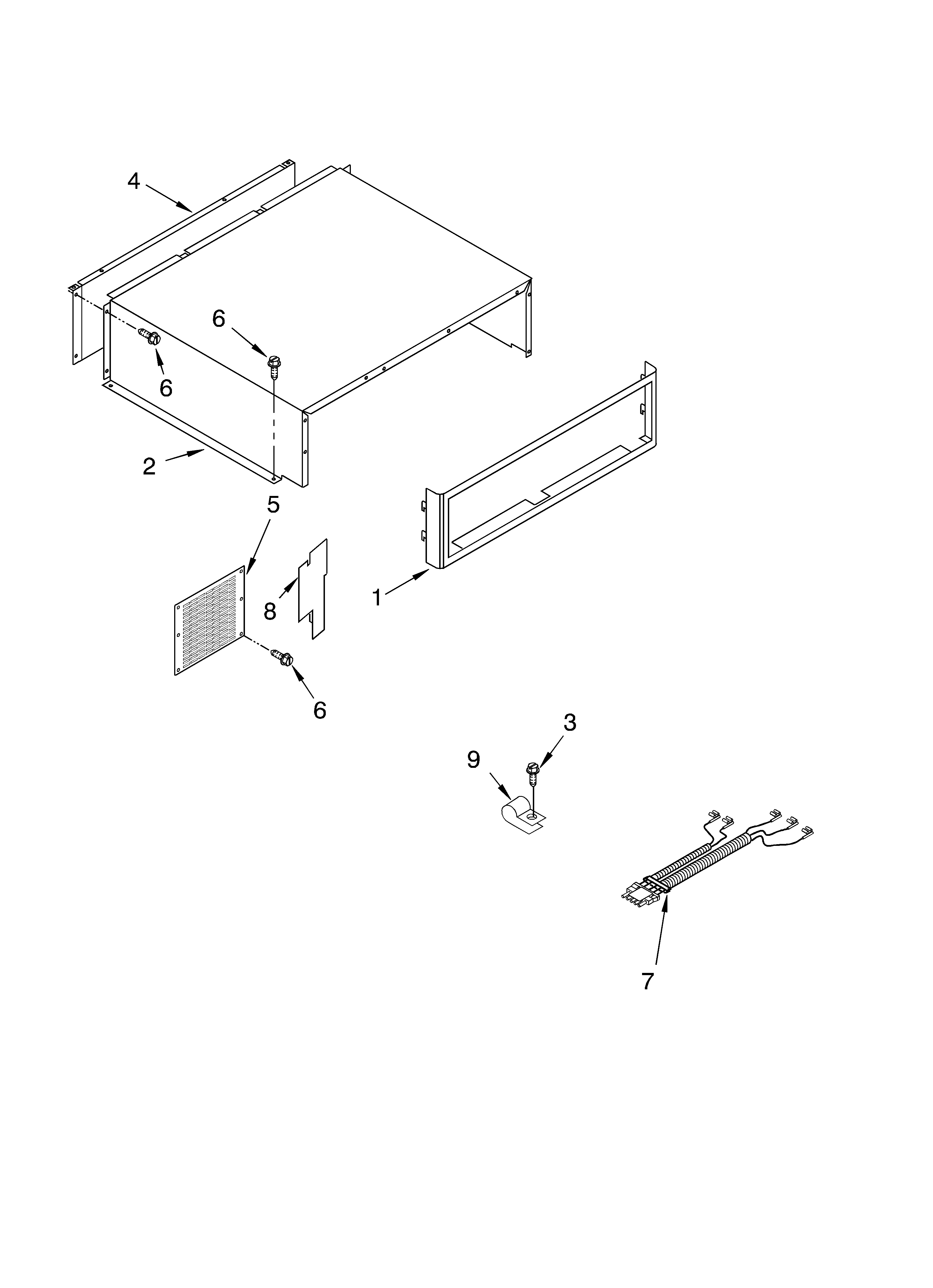 KitchenAid KSSS48FKX02 top grille and unit cover parts diagram