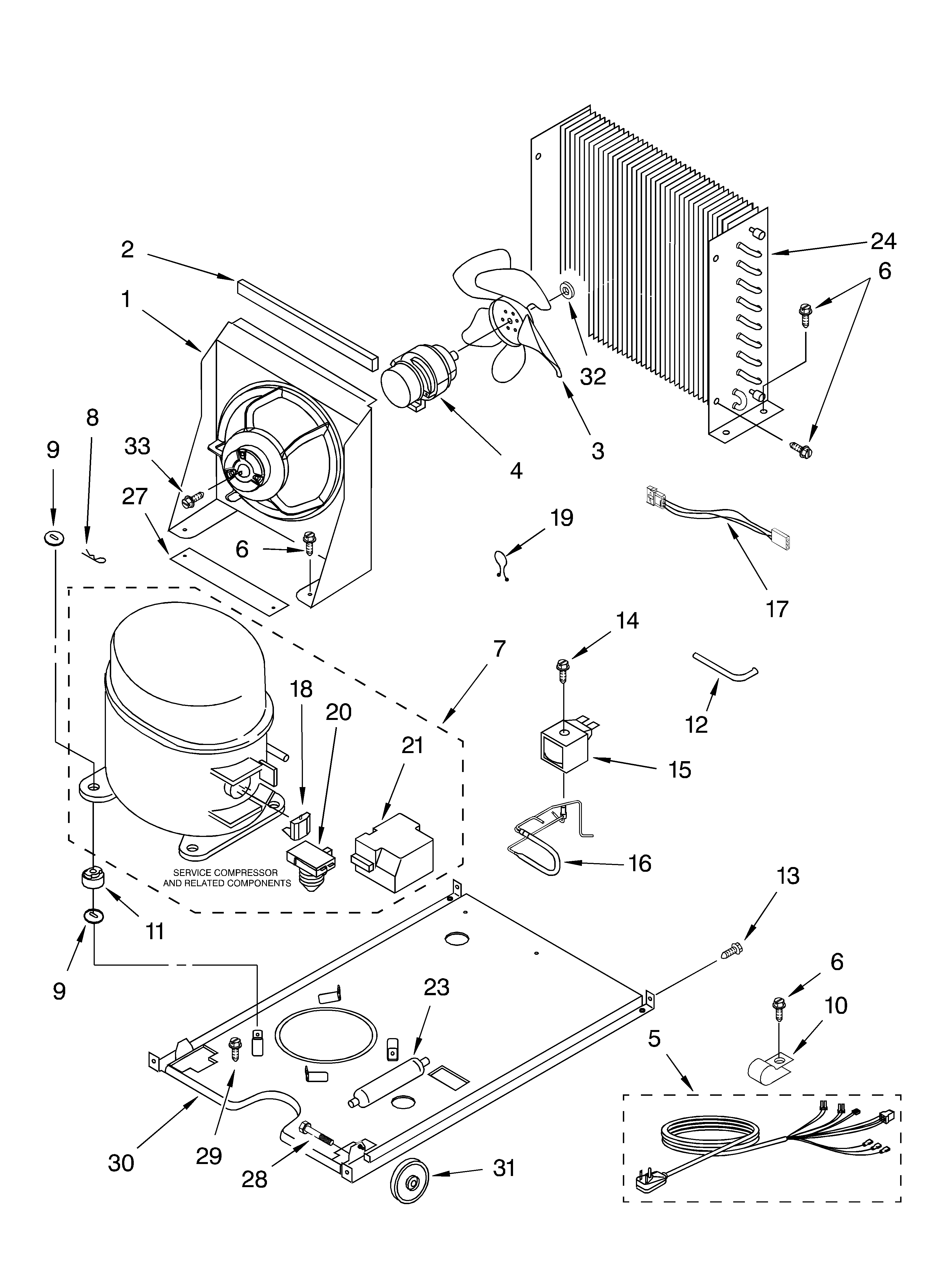 KitchenAid KUIS15NRHS4 unit parts diagram