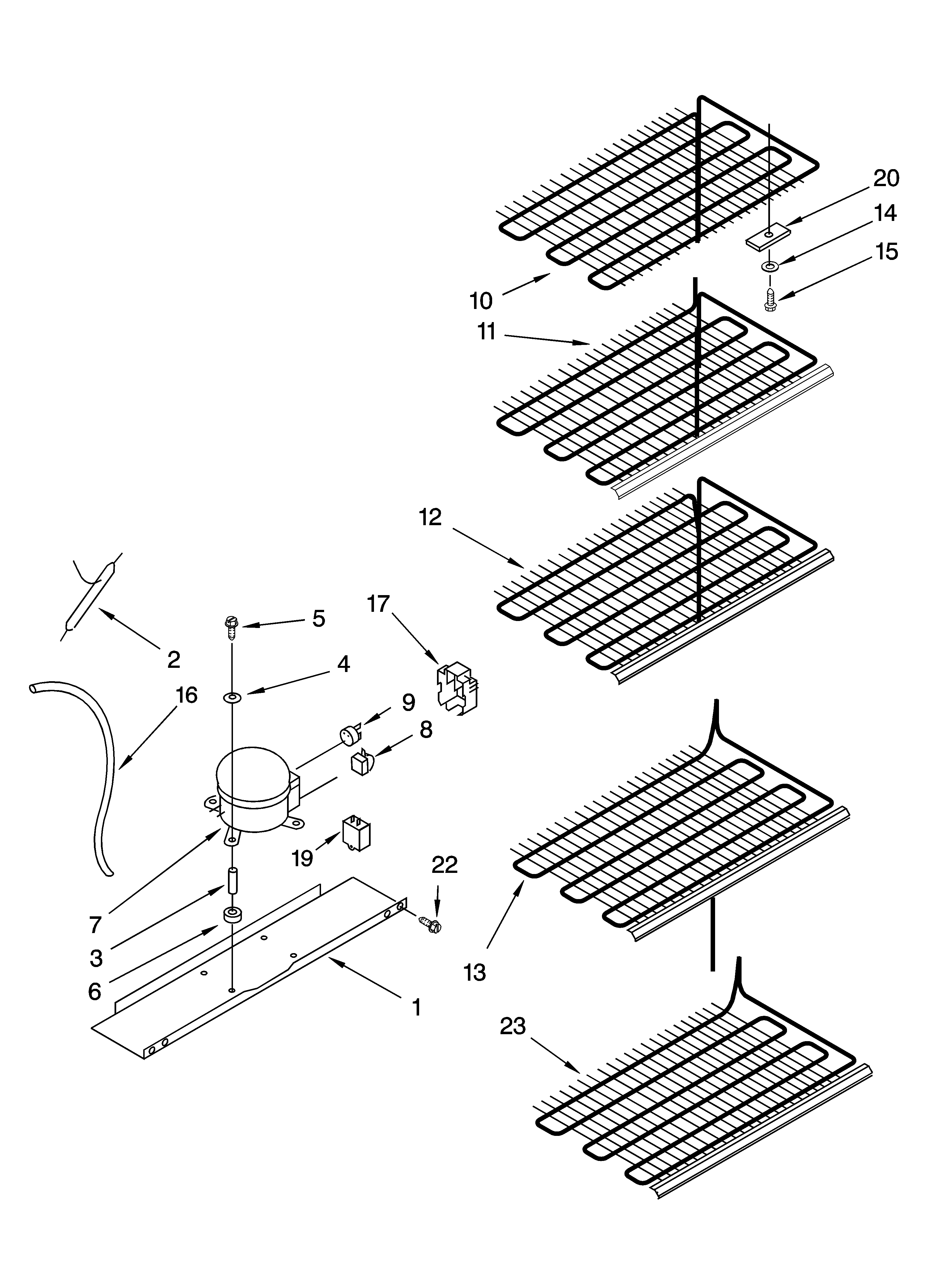 Whirlpool EV200FXMQ00 unit parts diagram