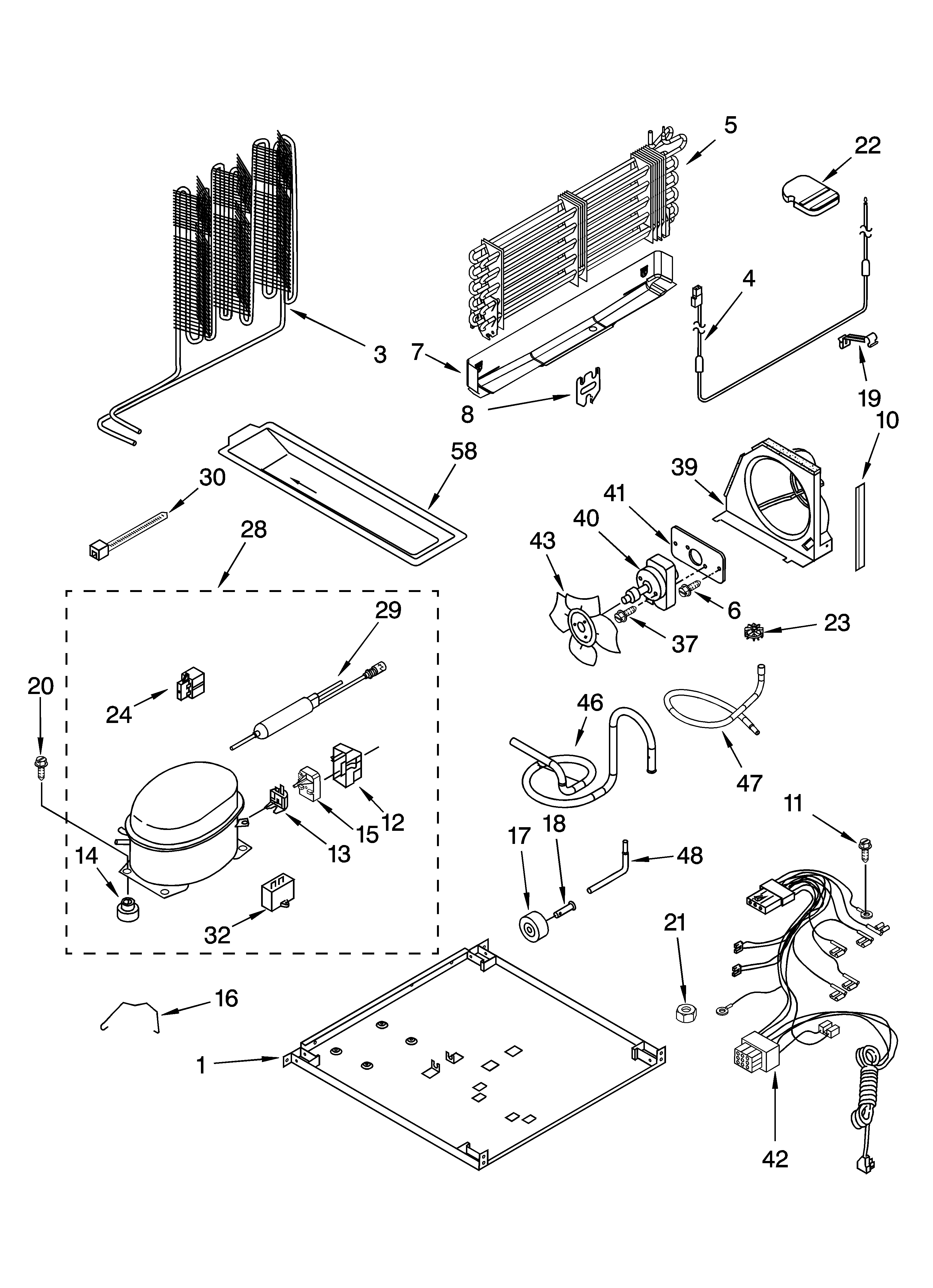 Whirlpool GR2SHTXMS01 unit parts diagram
