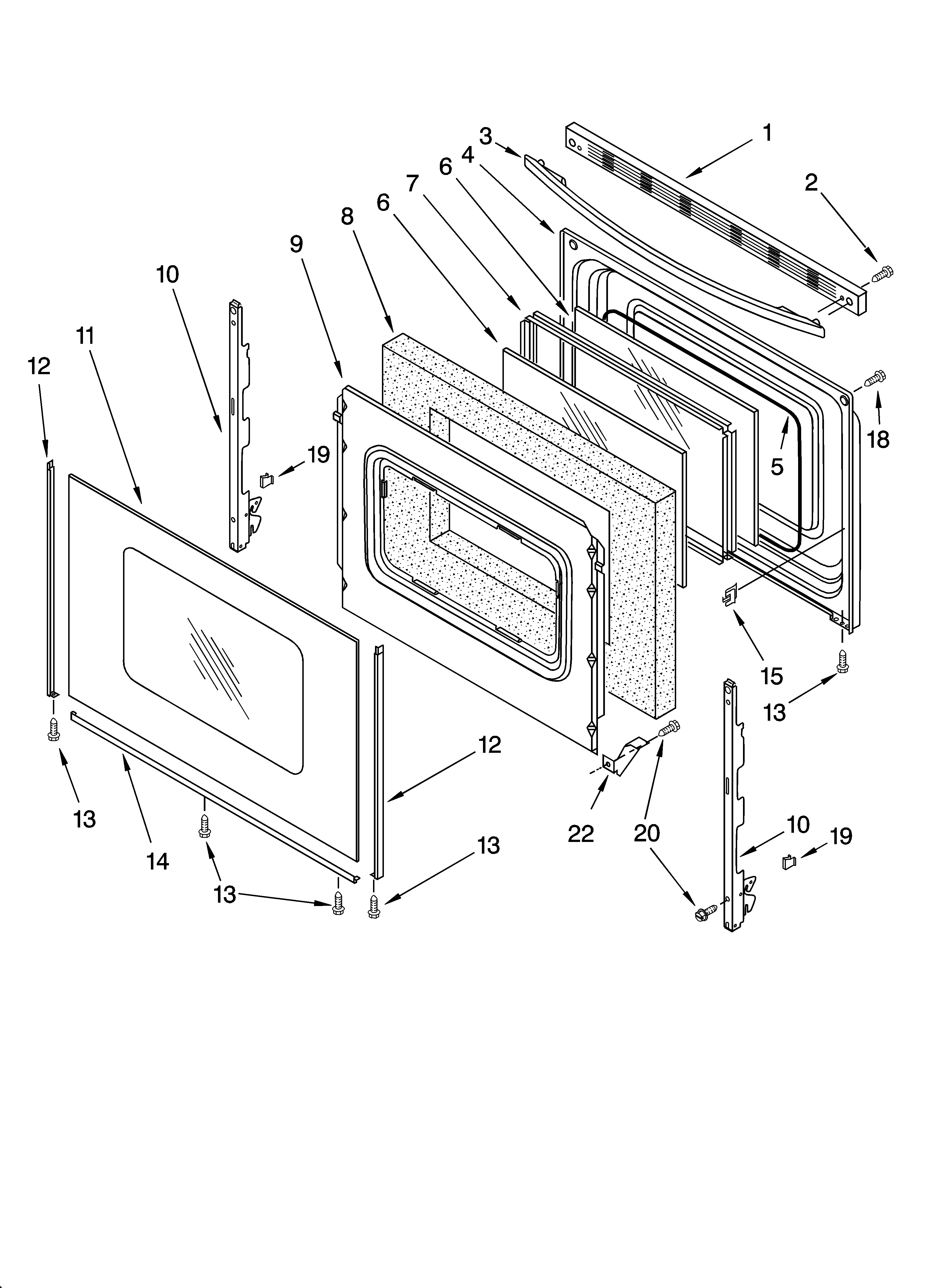Whirlpool GR470LXMP0 door parts diagram
