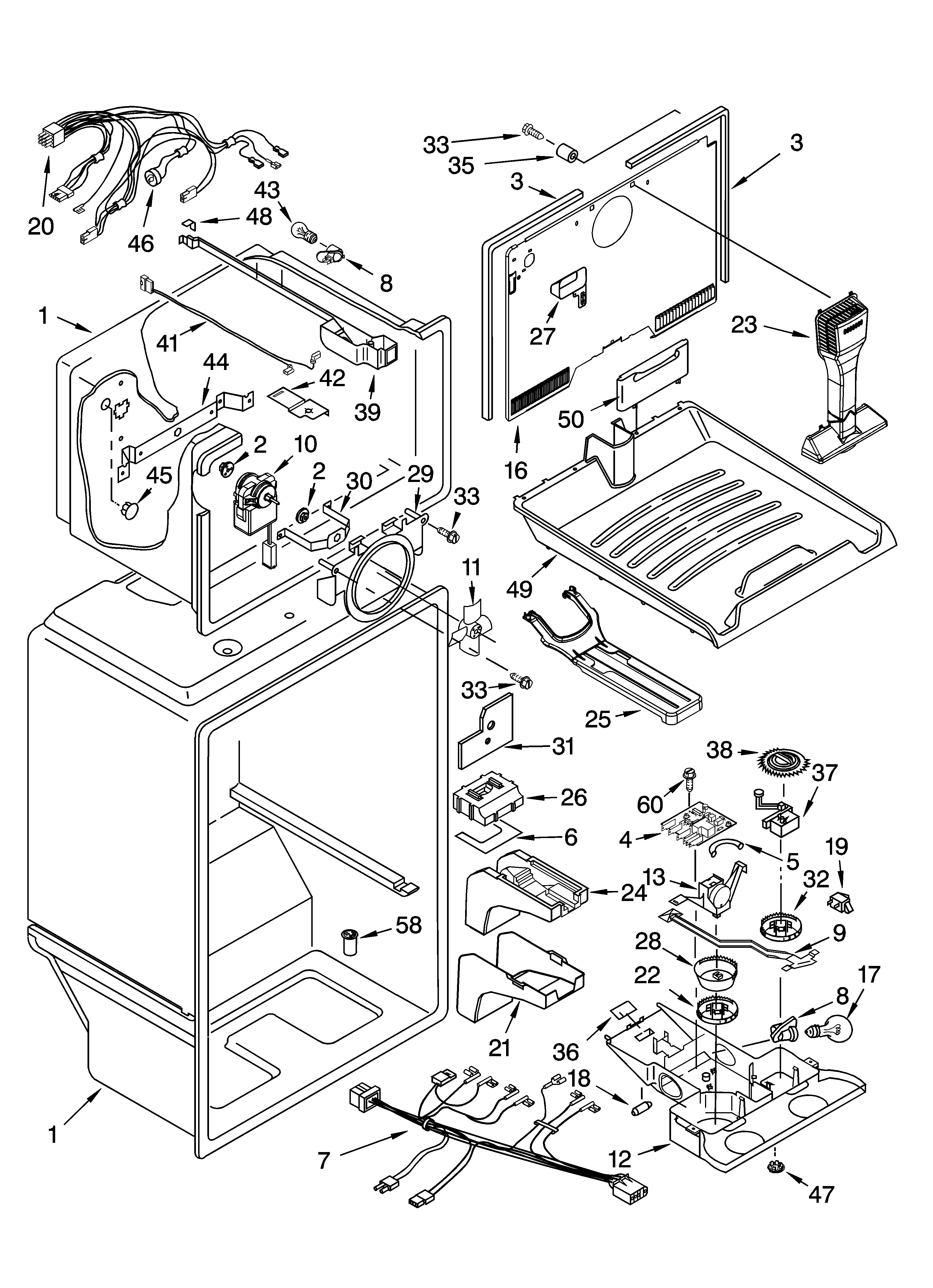 KitchenAid KTRC22KMBT01 liner parts diagram