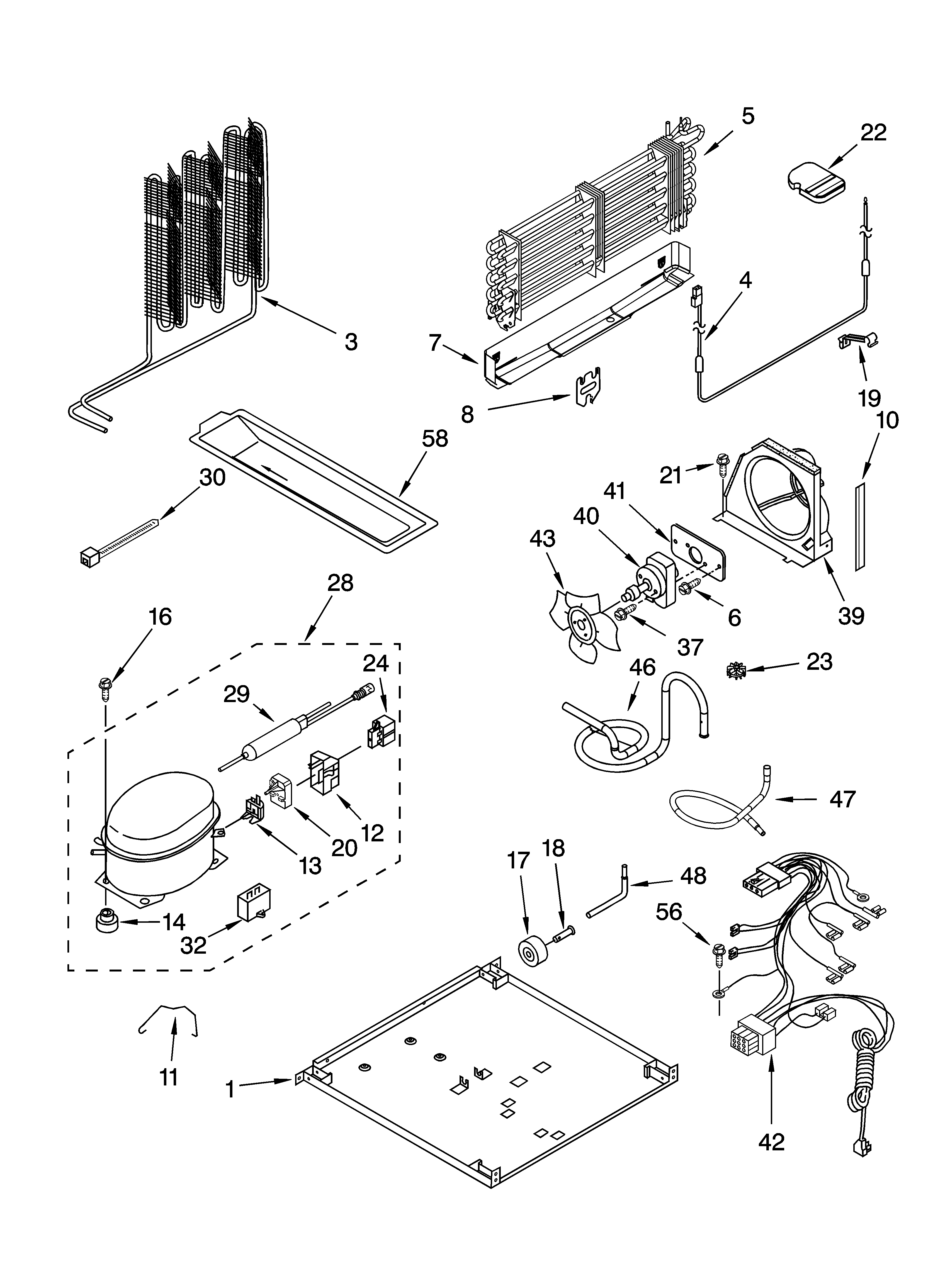 KitchenAid KTRC22KMBT01 unit parts diagram