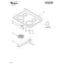 Whirlpool RF368LXMB0 cooktop parts diagram