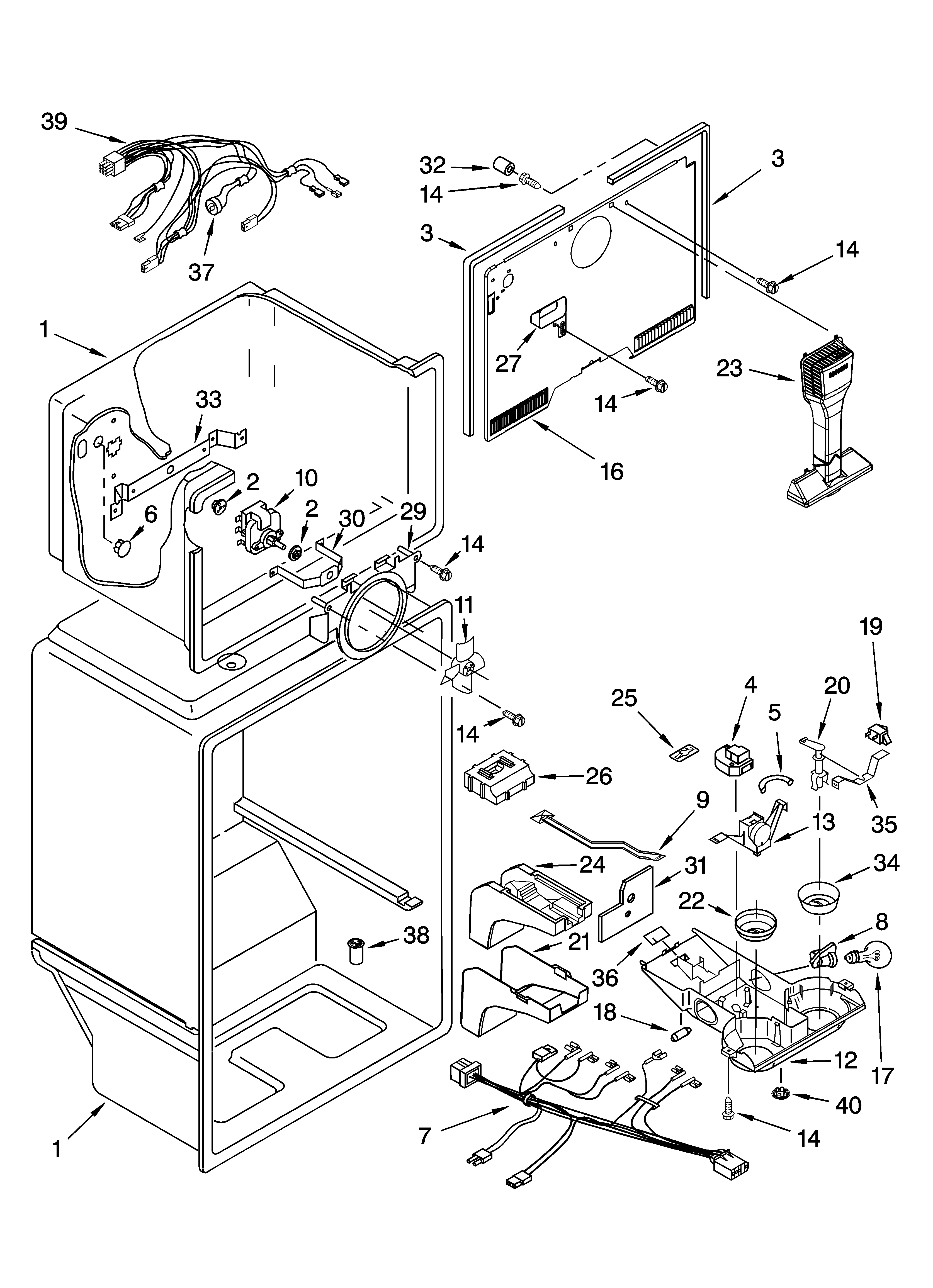 Kirkland ST21HPXPQ00 liner parts diagram