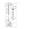 Whirlpool 3XLBR5432JQ2 gearcase parts diagram