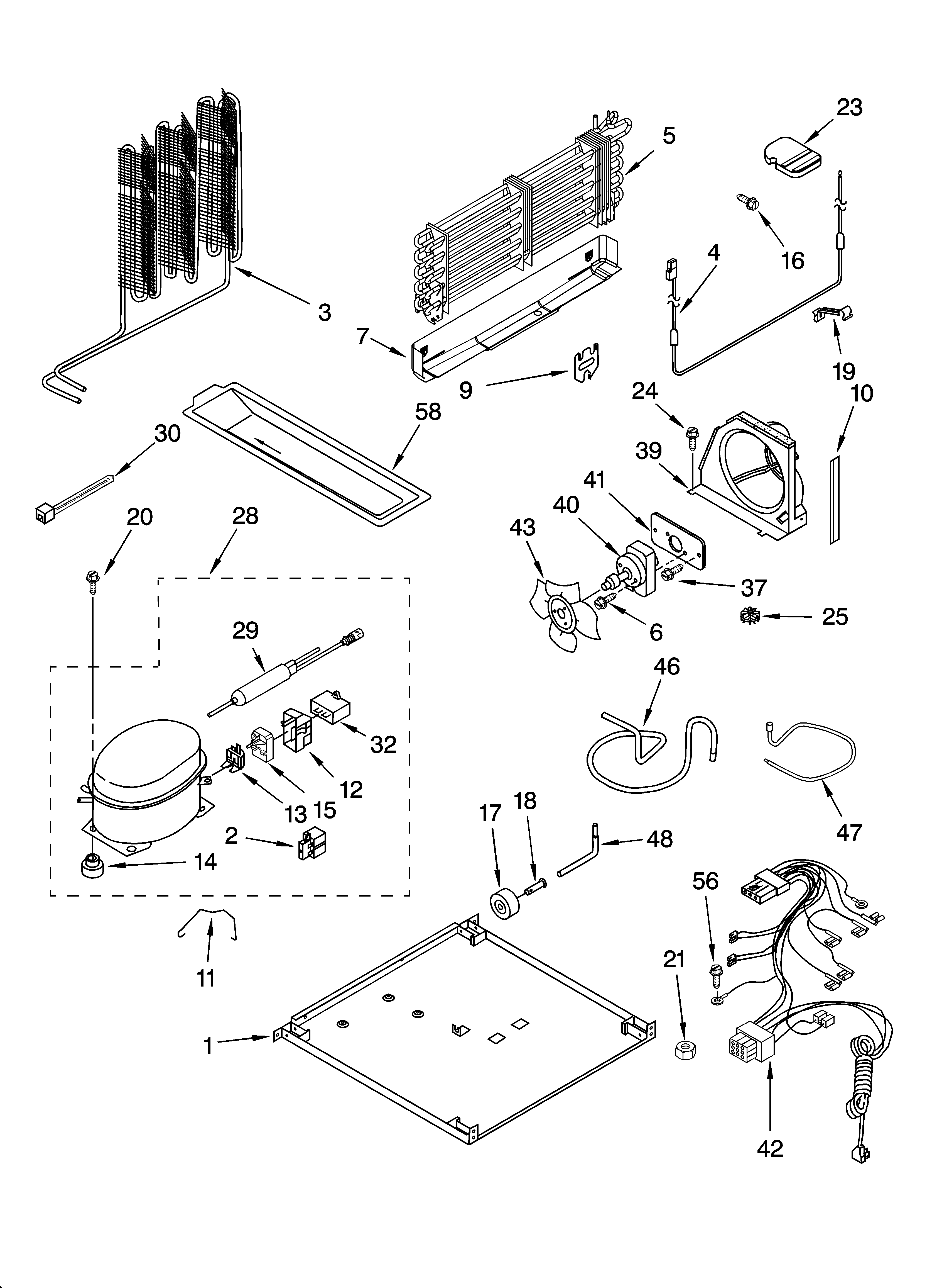 Whirlpool ET1PHKXPT00 unit parts diagram