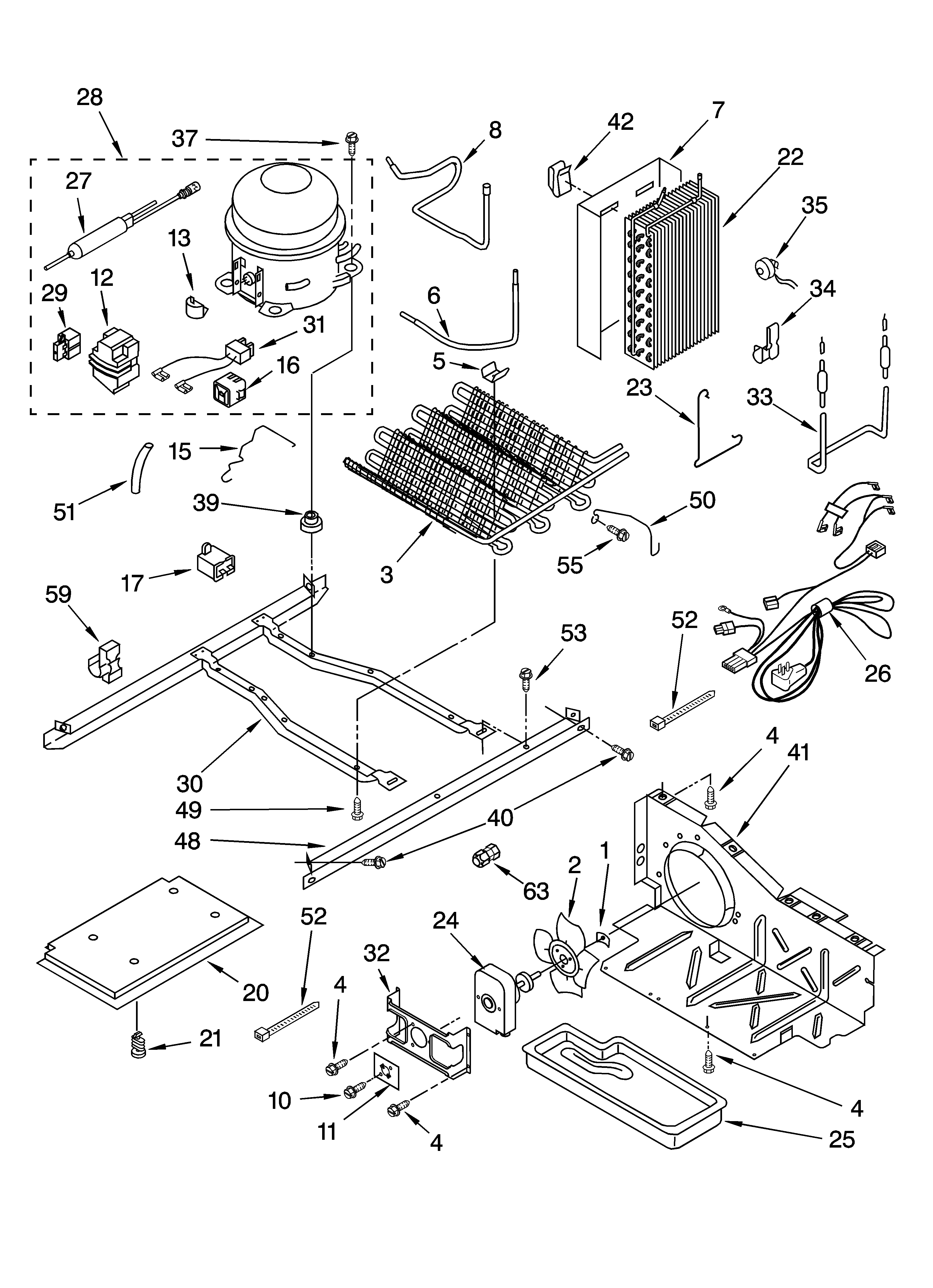 Whirlpool GD5SHAXLT12 unit parts diagram