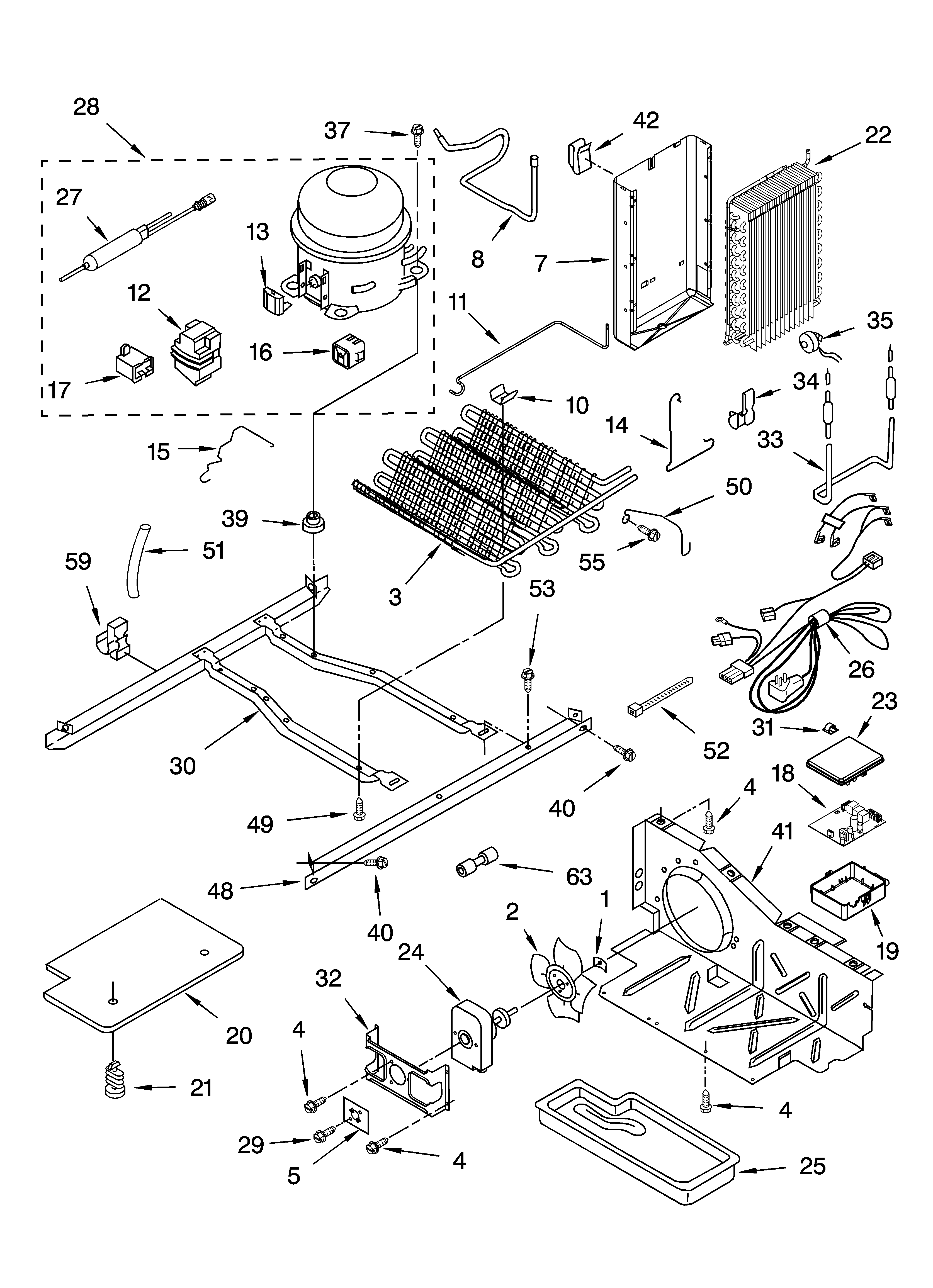 Whirlpool GS2SHEXNB00 unit parts diagram