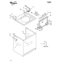 Whirlpool GST9679LG1 top and cabinet parts diagram