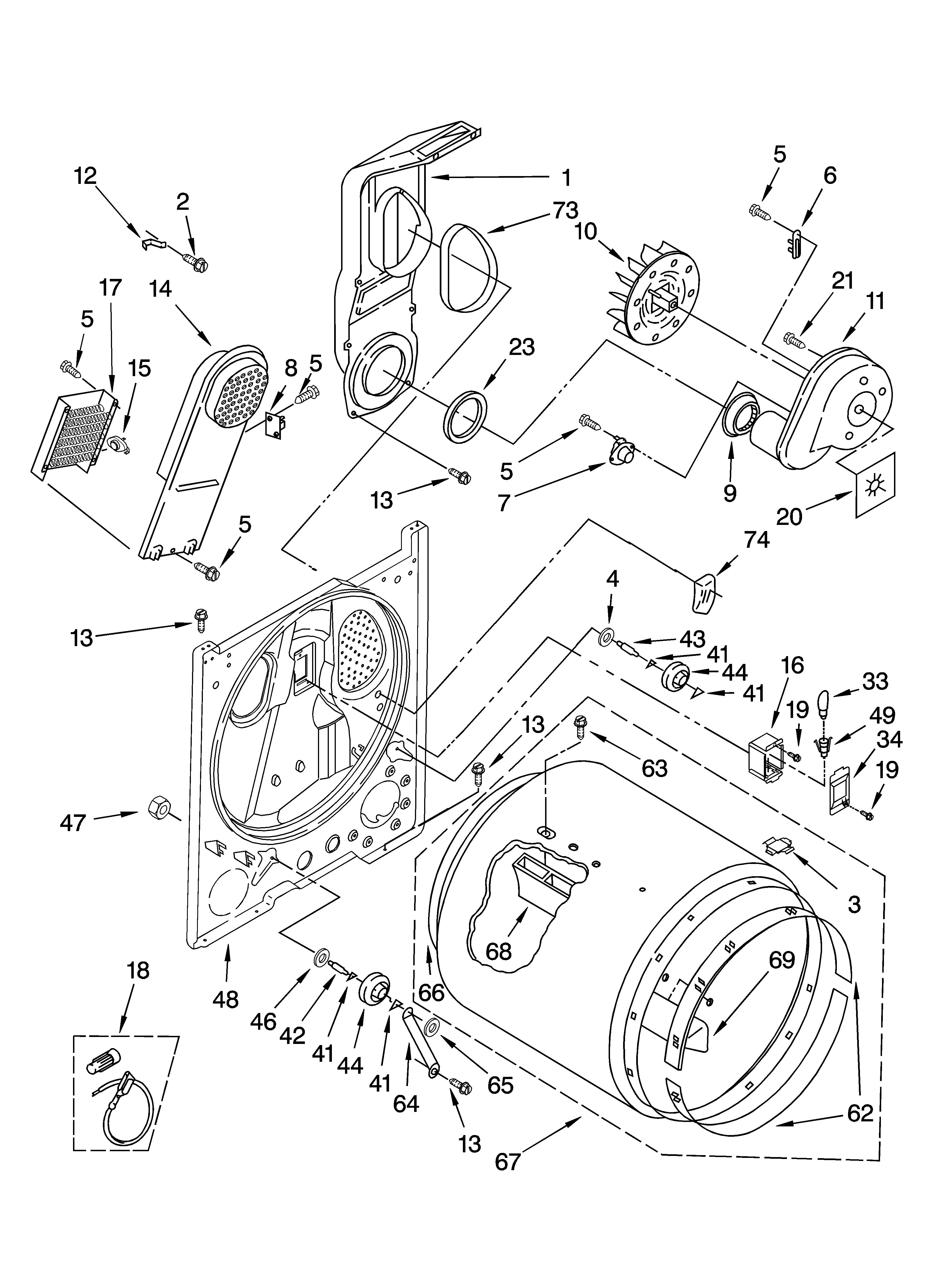 KitchenAid KEYS700LT1 bulkhead parts diagram