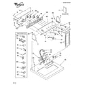 Whirlpool LGQ9857LG1 top and console parts optional parts (not included) diagram