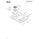 Whirlpool 4RF302BXKQ1 cooktop parts diagram