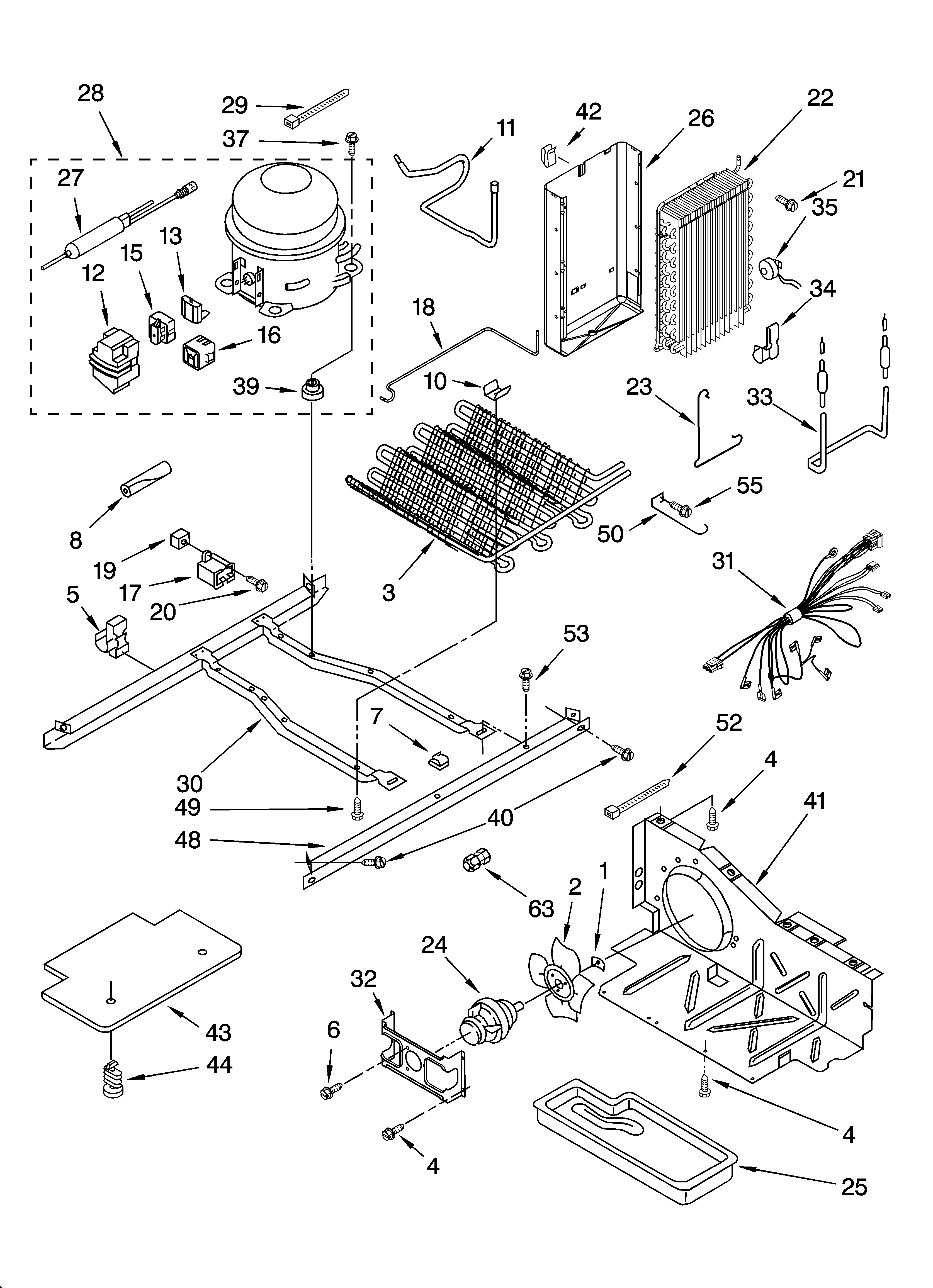 Whirlpool 6GD5SHQXKB02 unit parts diagram