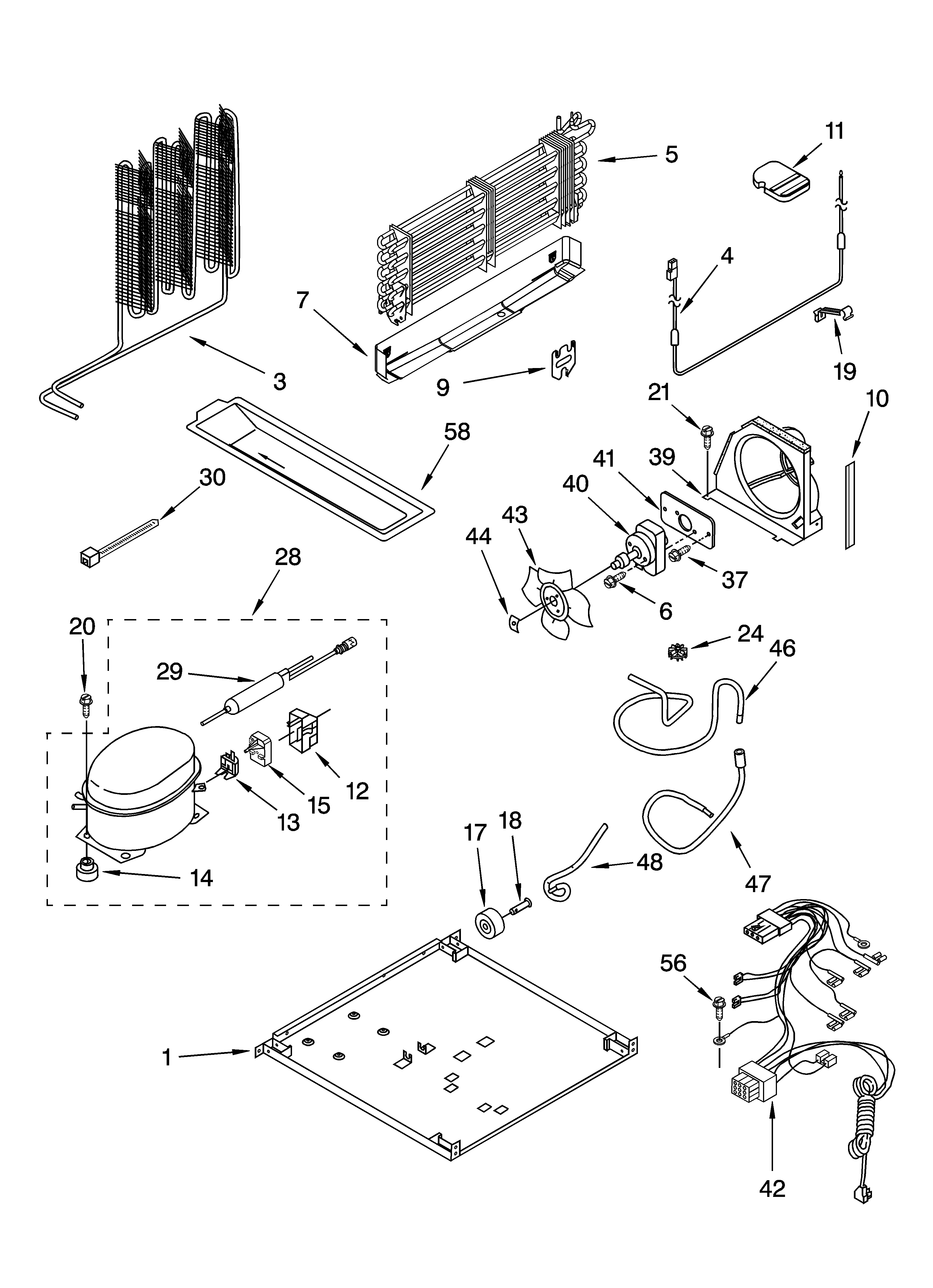 Whirlpool ET8LFKXKQ04 unit parts diagram
