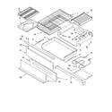 Whirlpool GS475LELS0 drawer & broiler parts, miscellaneous parts diagram