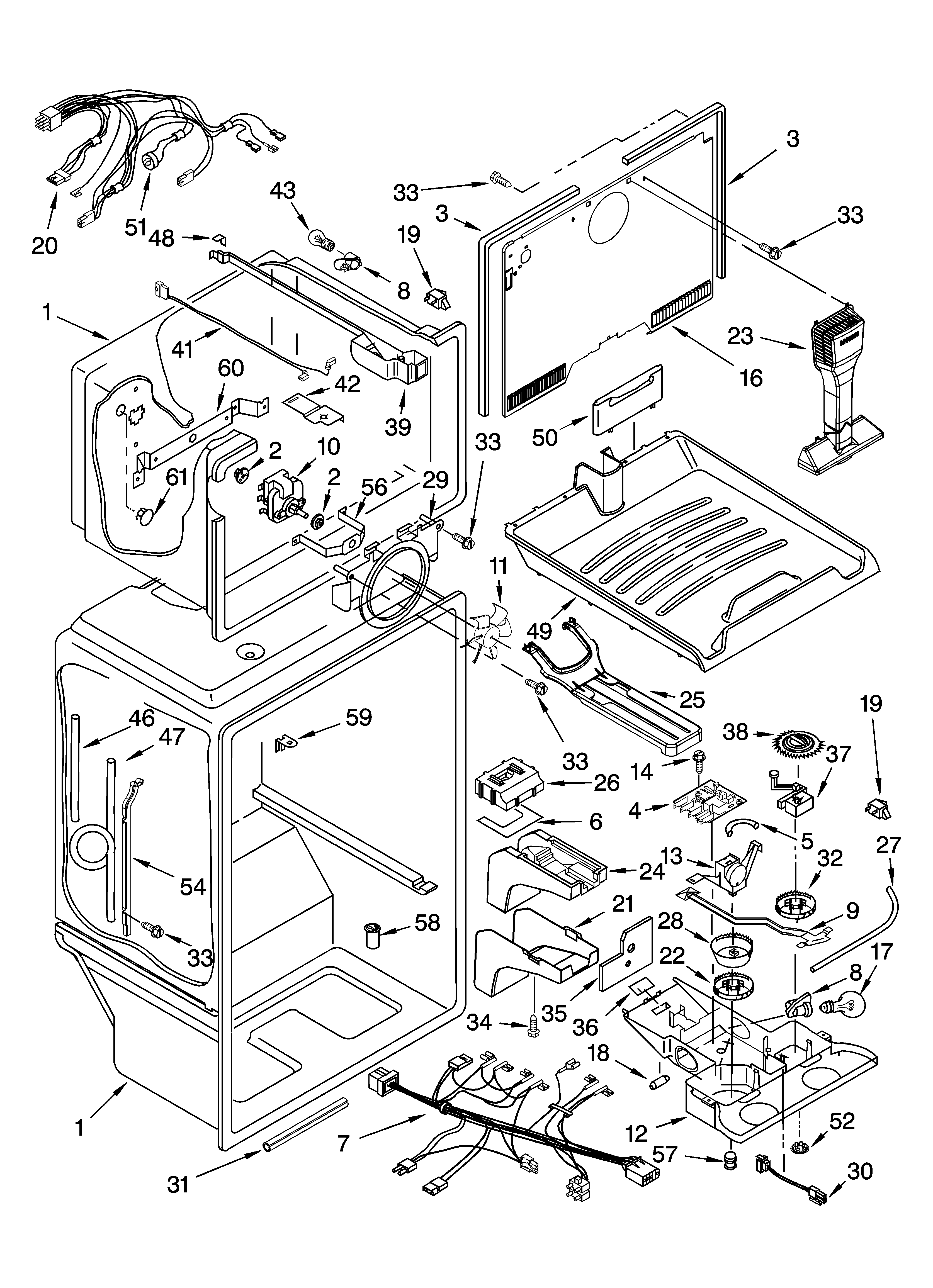 KitchenAid KTRA22EMWH01 liner parts diagram