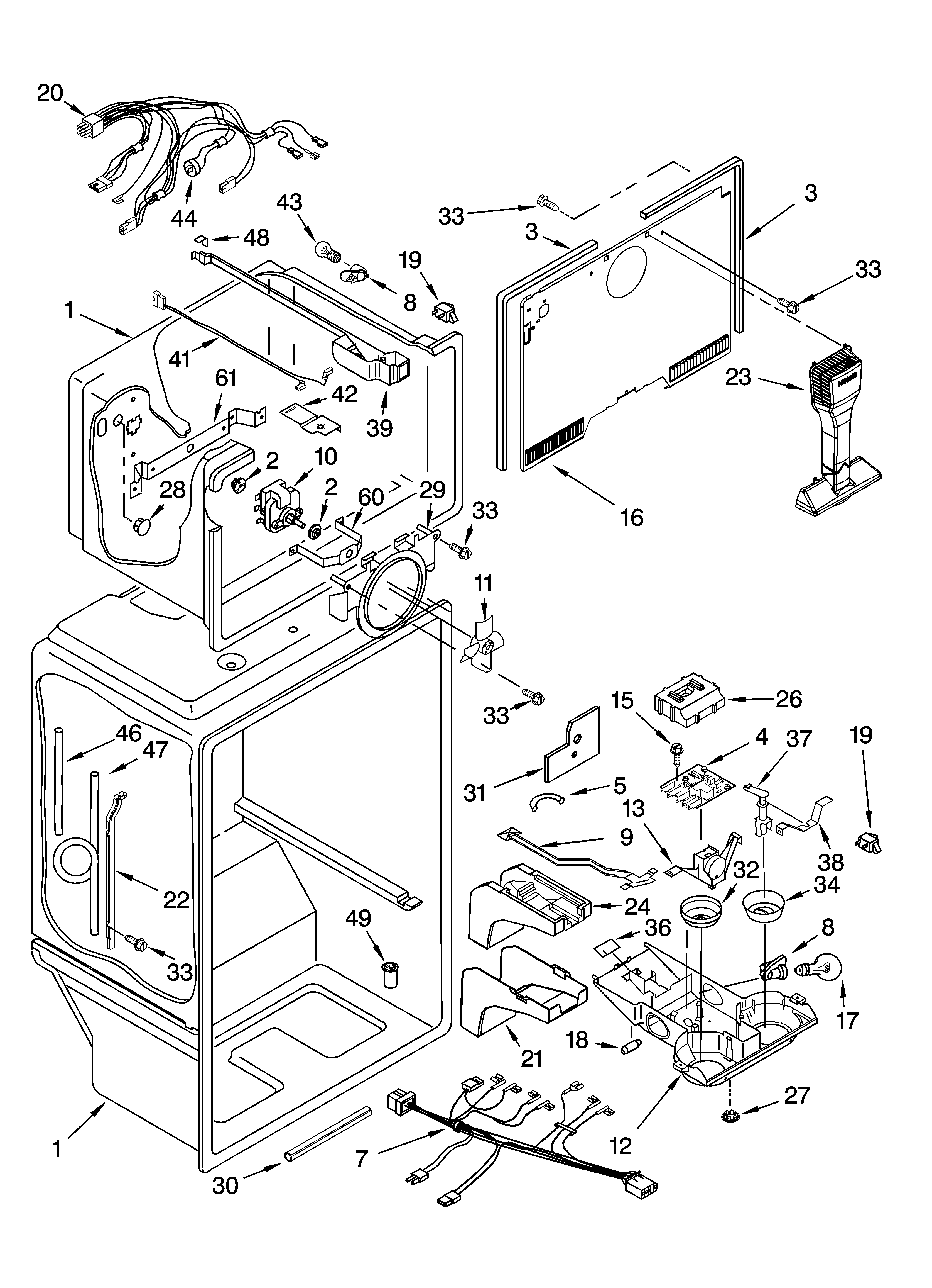 KitchenAid KTRP22EMBL00 liner parts diagram