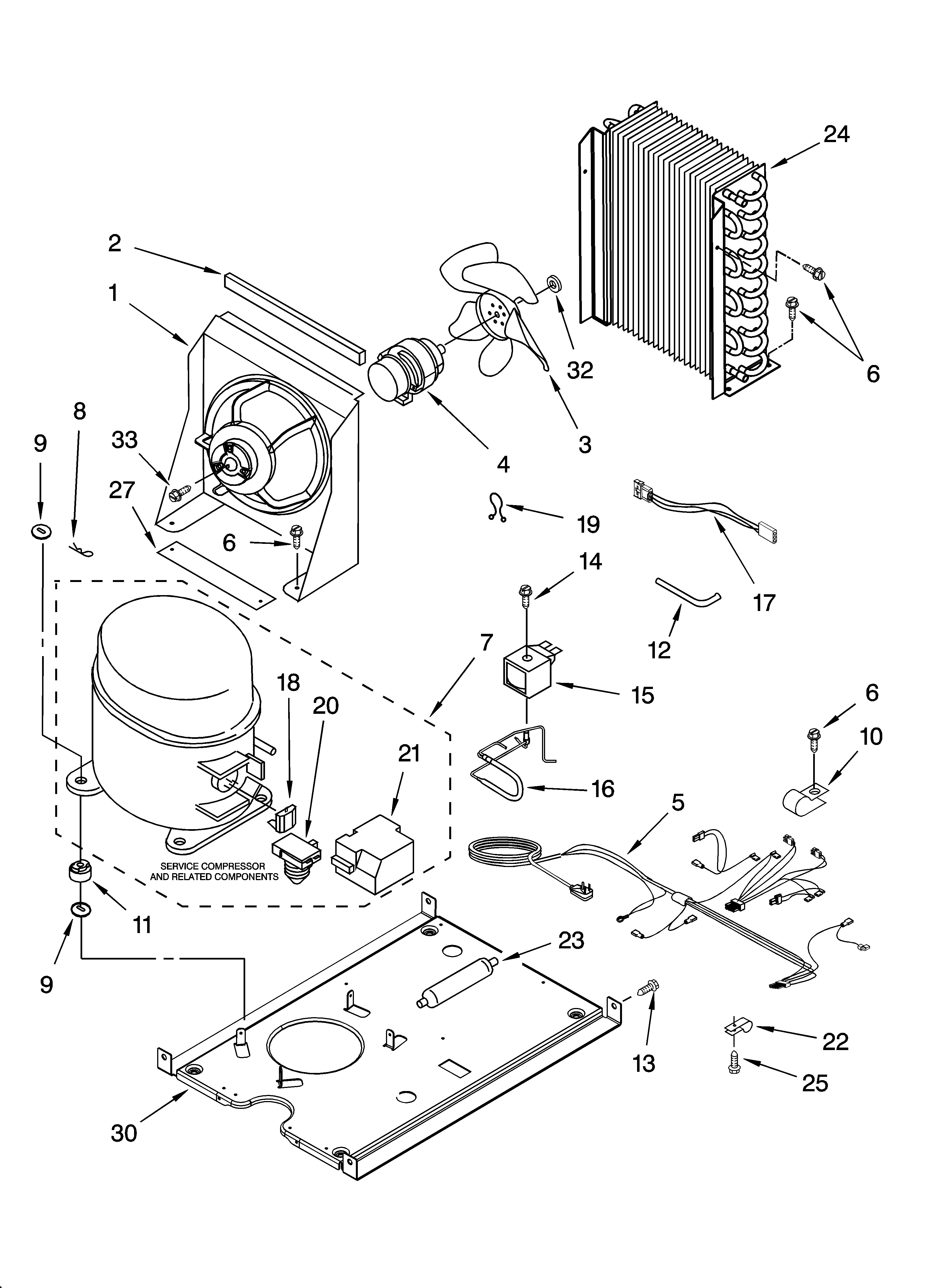 KitchenAid KUIA15NLHS6 unit parts diagram