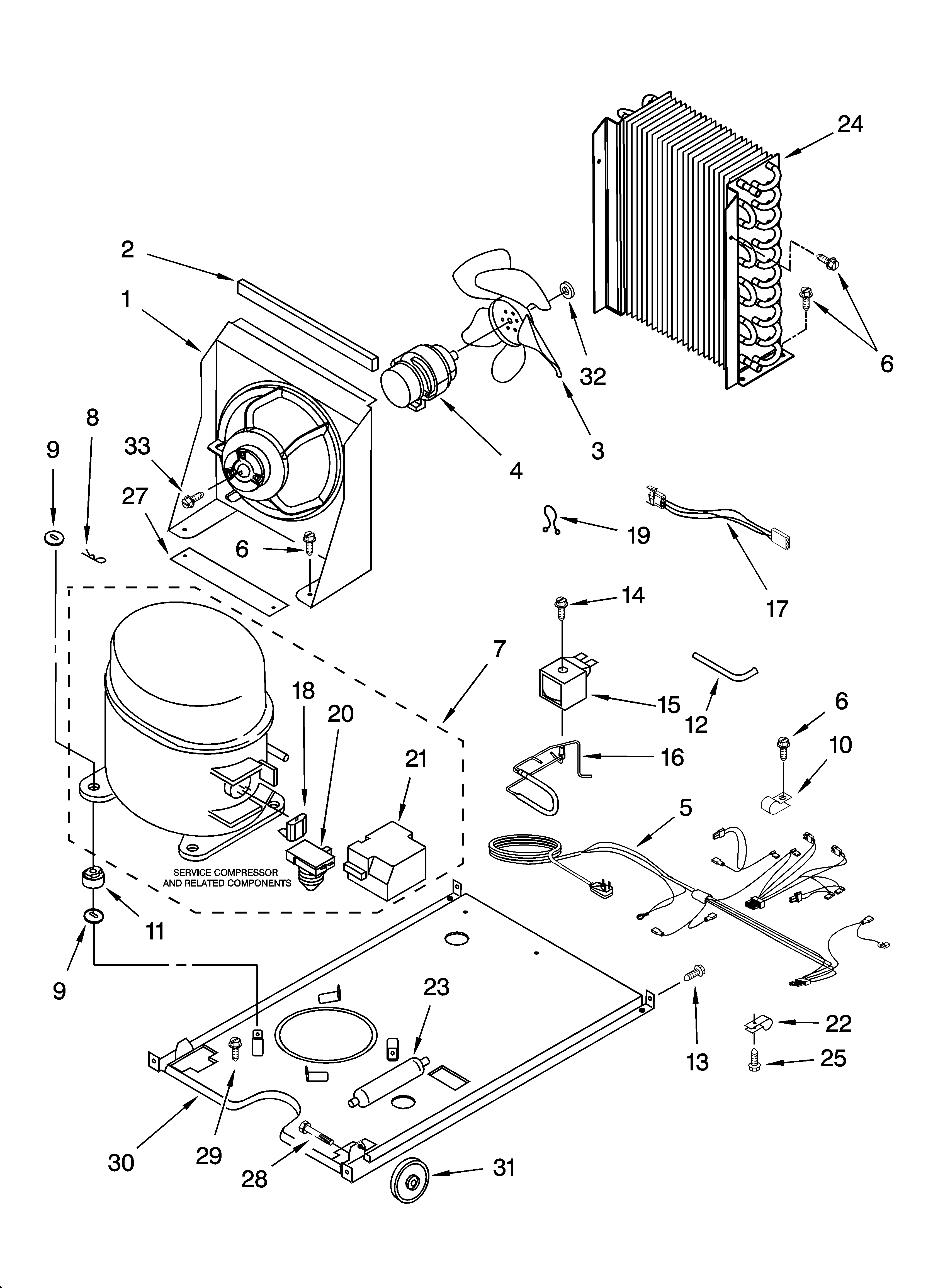 KitchenAid KUIA15NRHS5 unit parts diagram