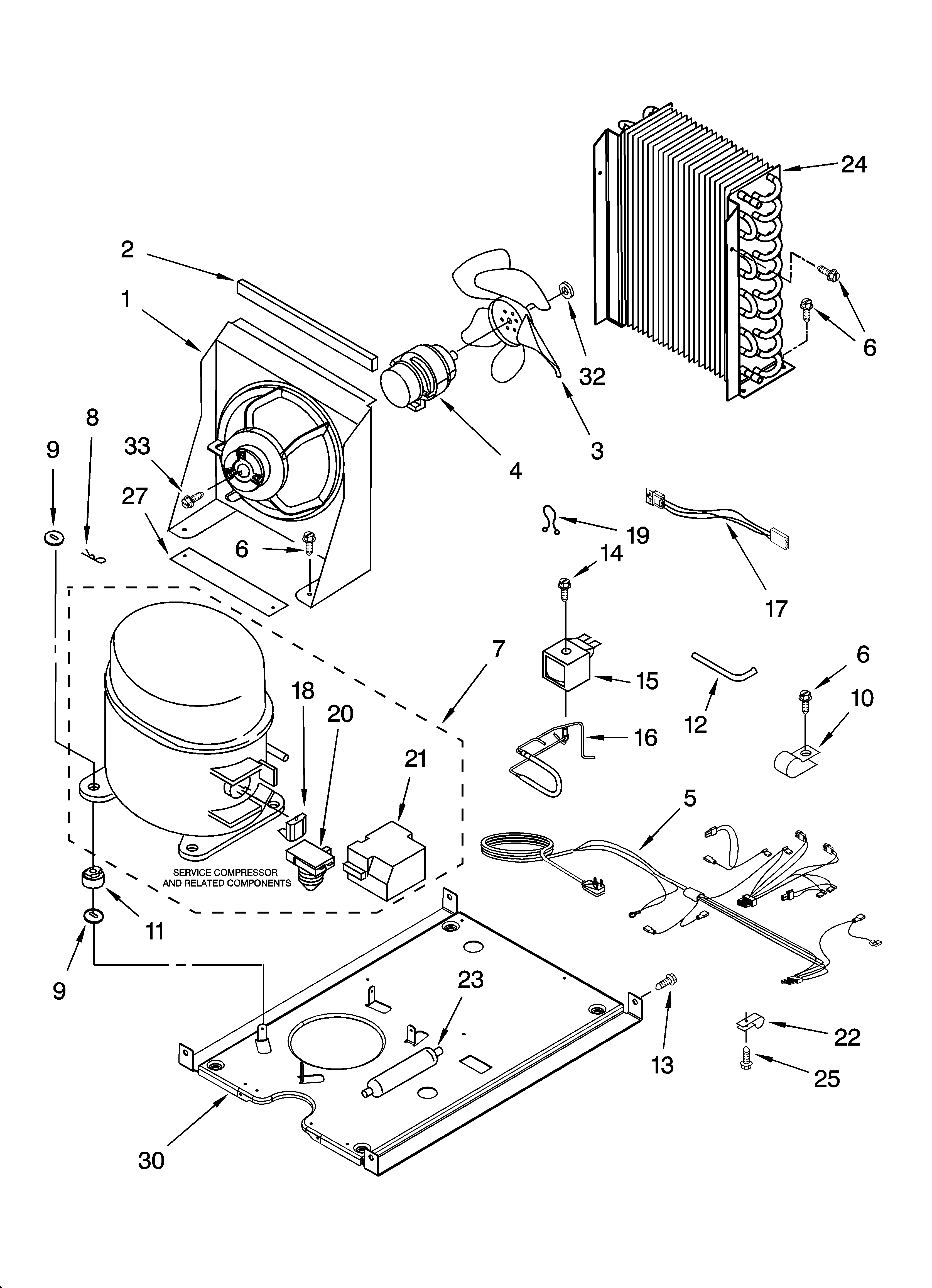 KitchenAid KUIA15NRHS6 unit parts diagram