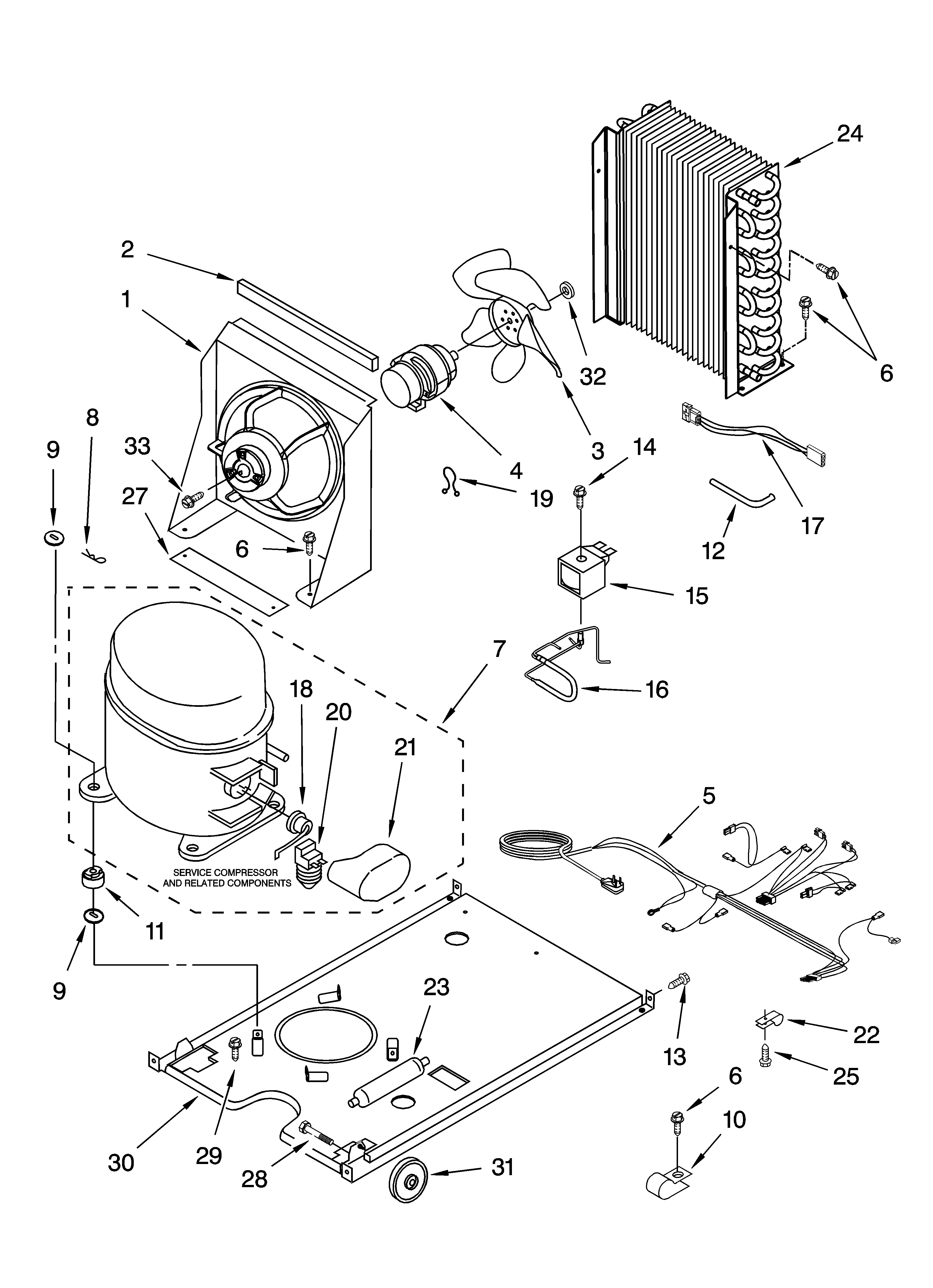 KitchenAid KUIA18NNJS4 unit parts diagram