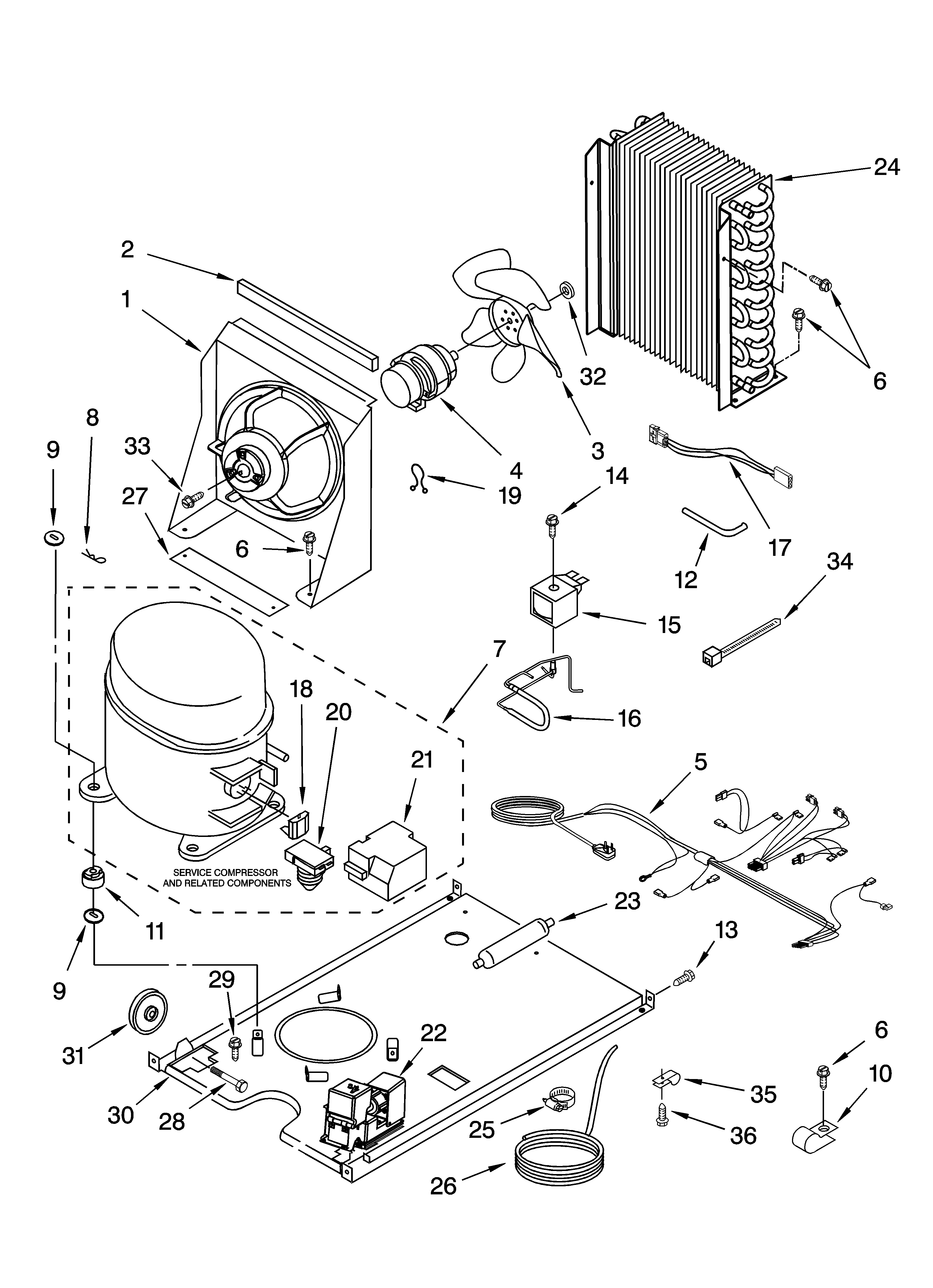 KitchenAid KUIA18PNLS1 unit parts diagram