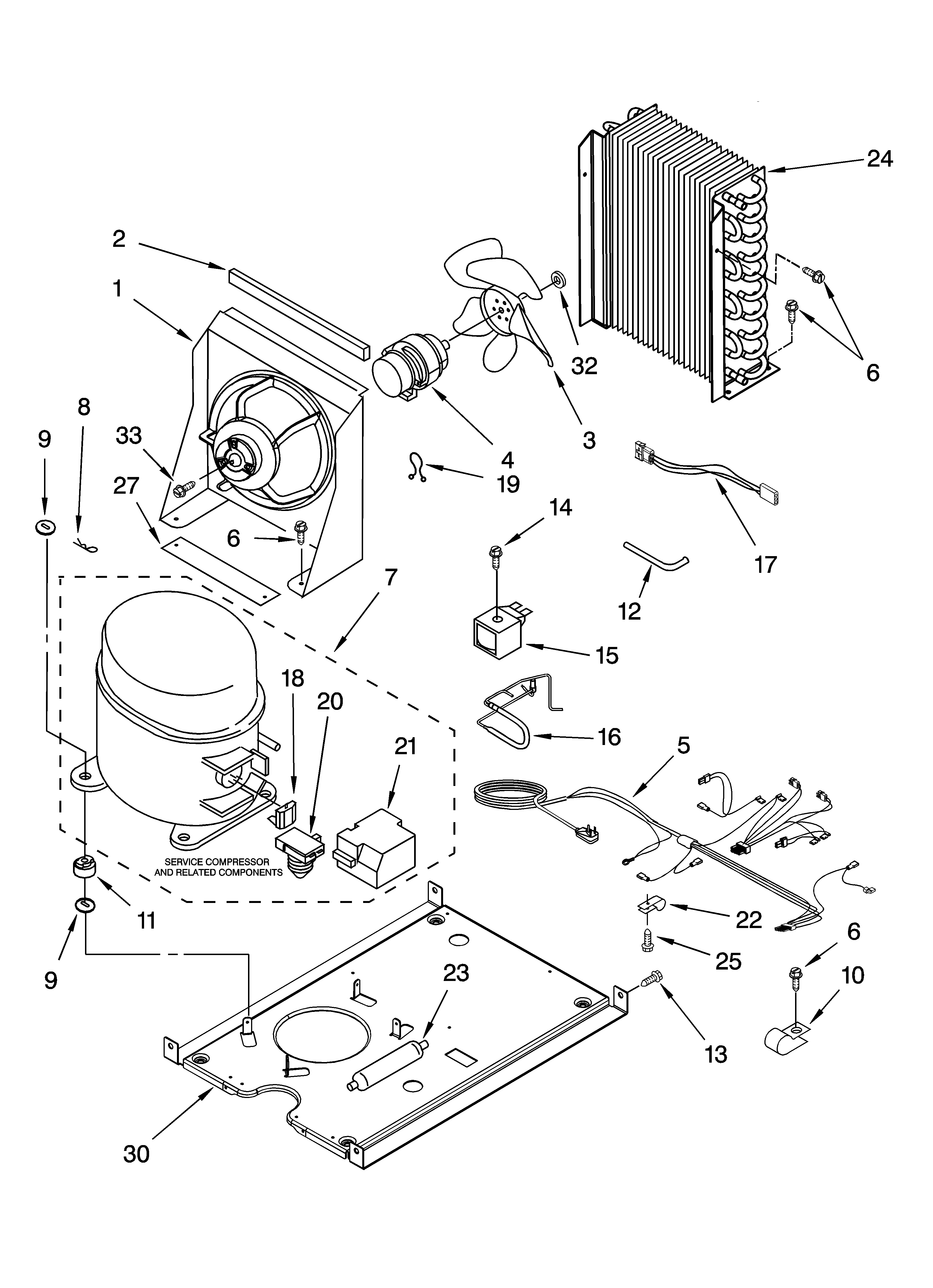 KitchenAid KUIS18NNJW5 unit parts diagram
