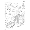 KitchenAid KUIV18NNMS1 cabinet liner and door parts diagram