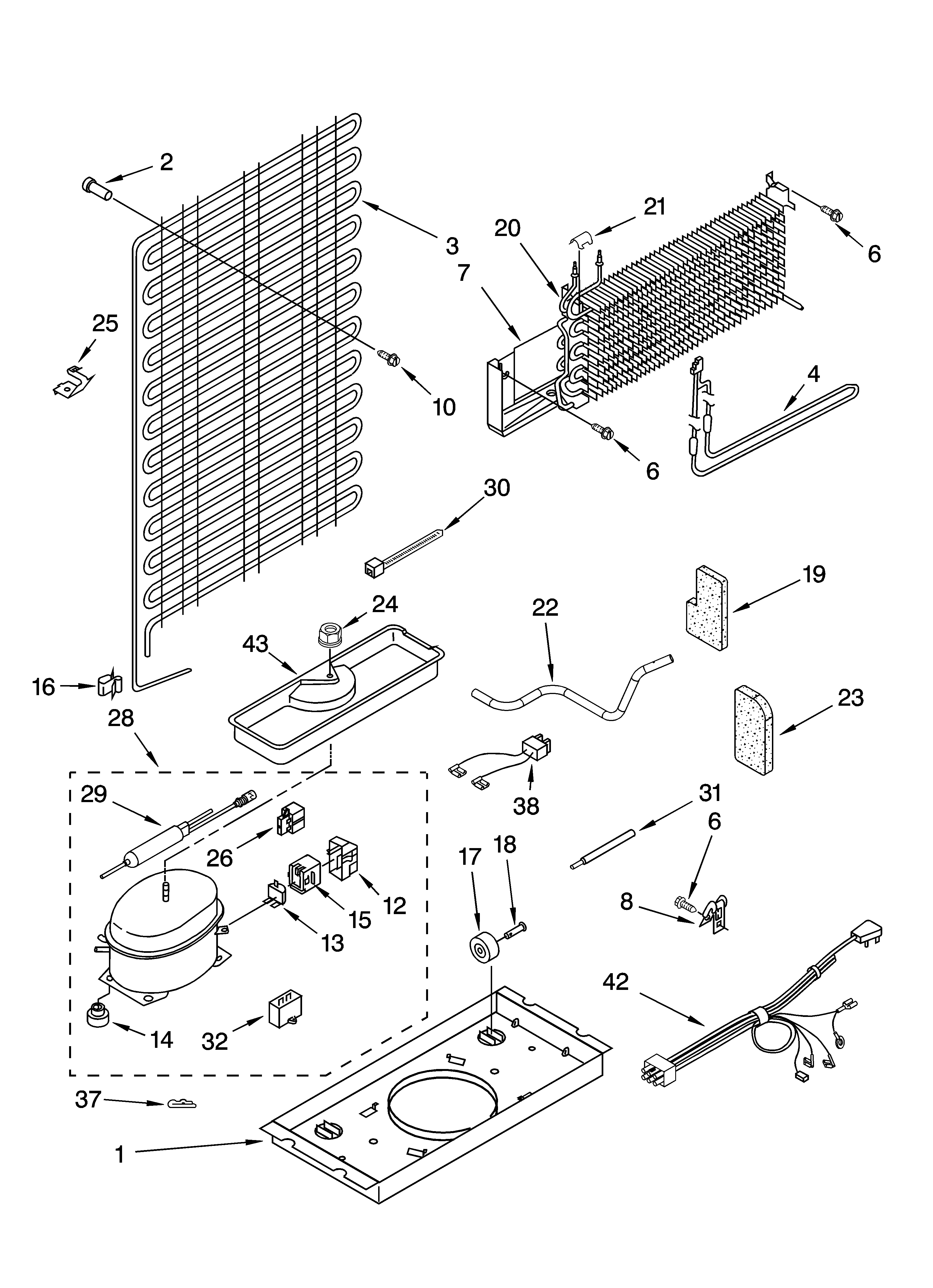 Roper RT14HDXPQ00 unit parts diagram