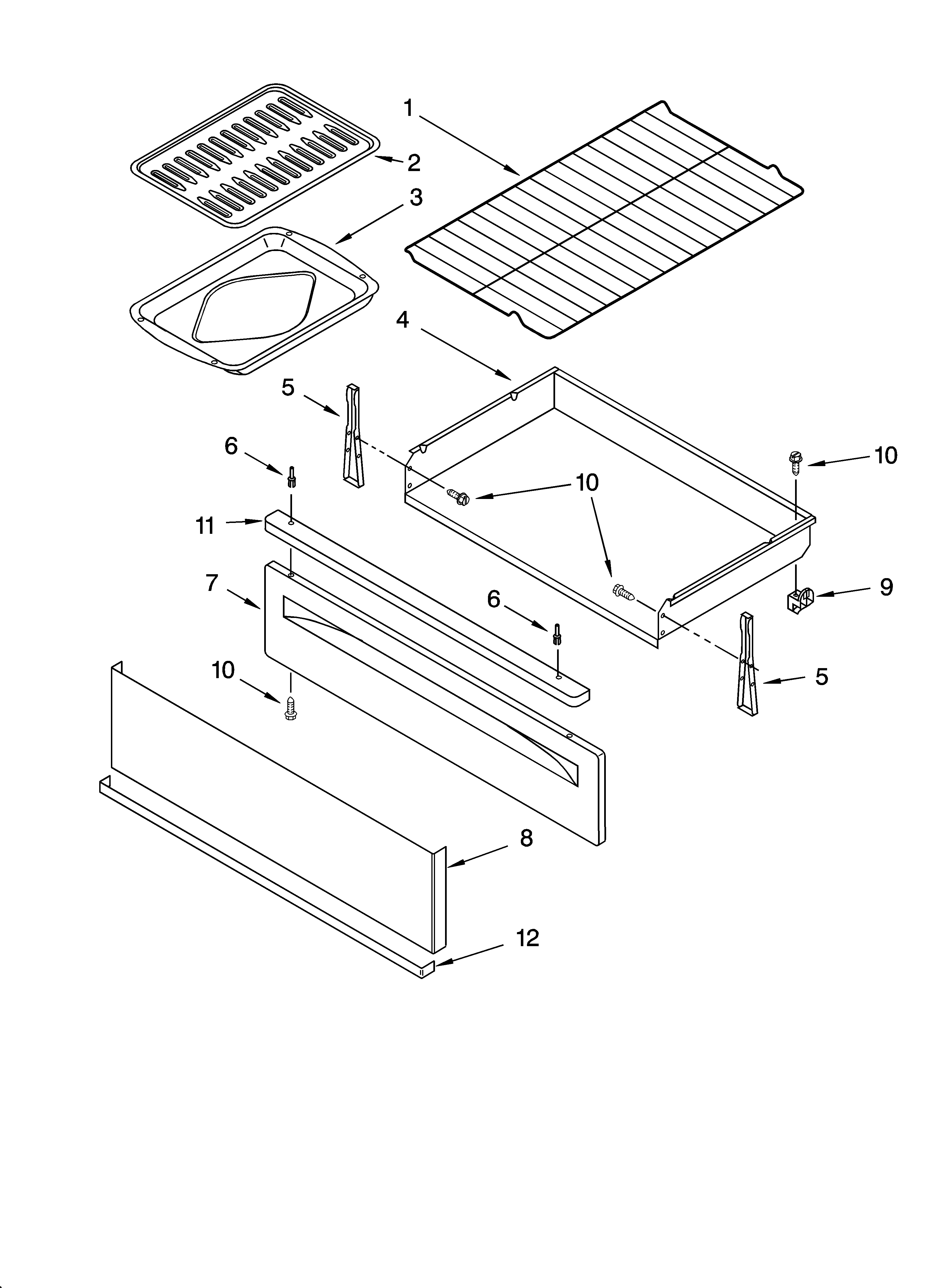 Estate TGS326MS1 broiler parts diagram