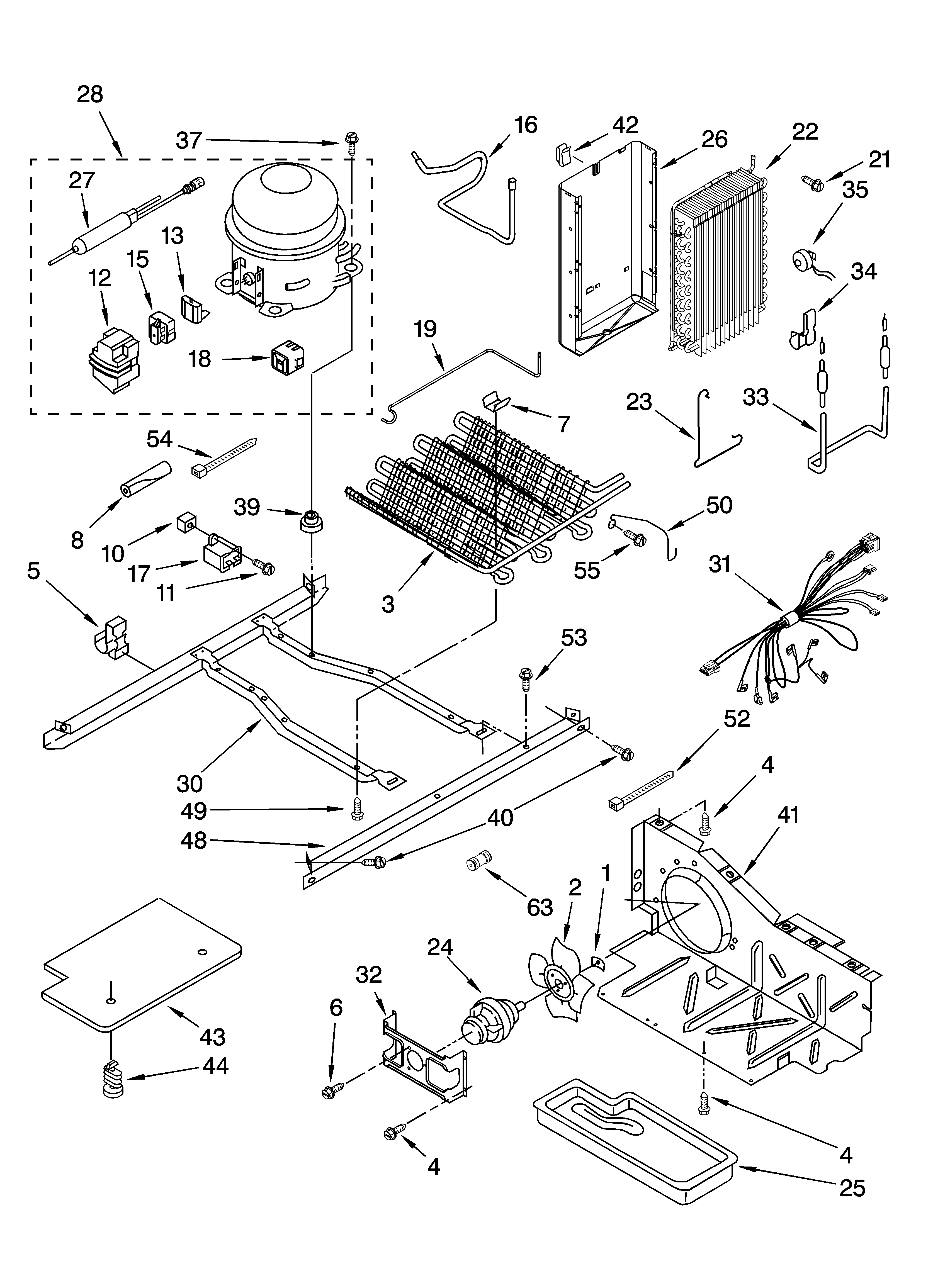 Whirlpool 6GD25DCXHS04 unit parts diagram