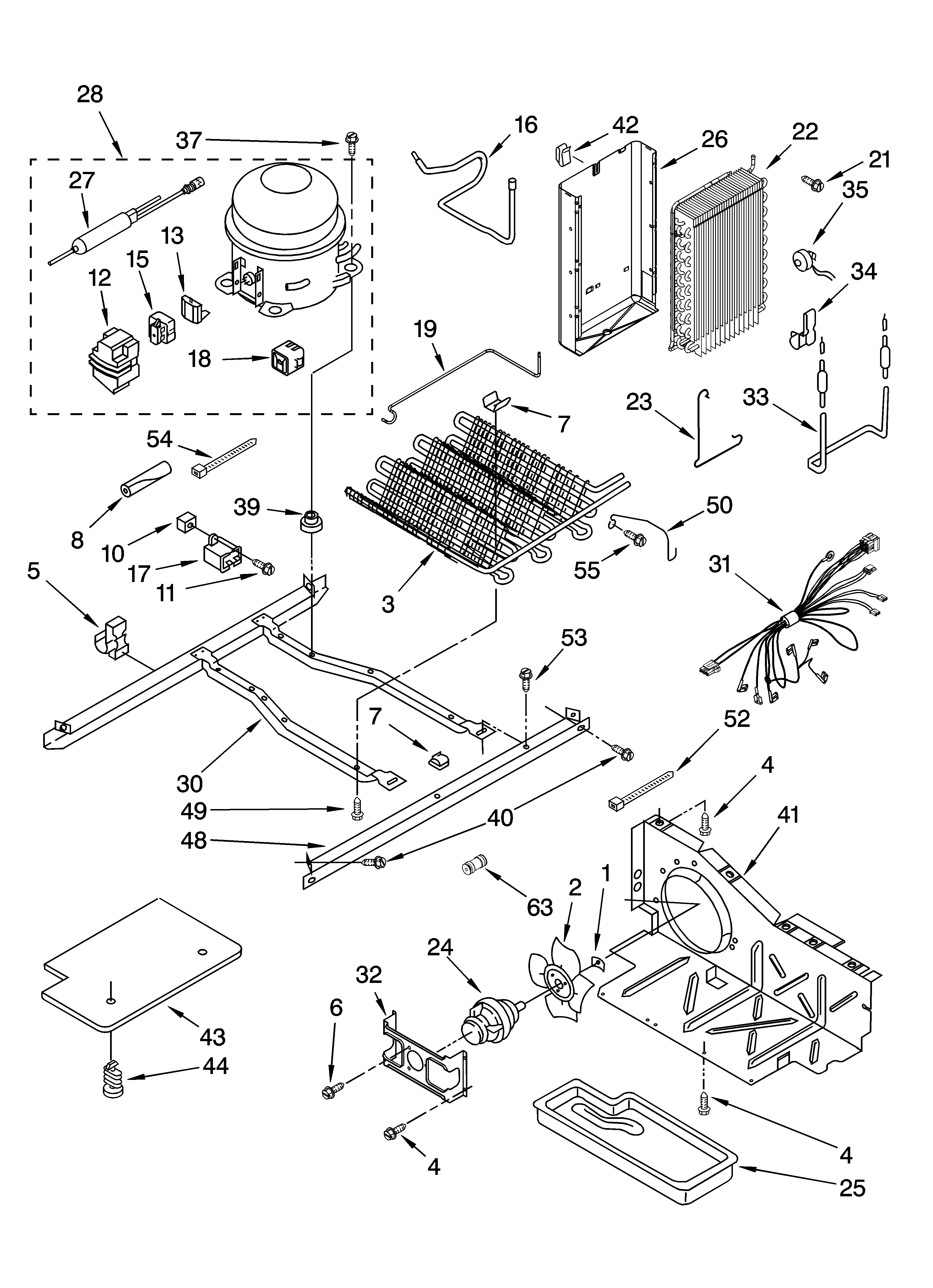 Whirlpool 6GD25DCXHW05 unit parts diagram