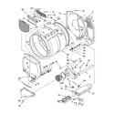 Whirlpool CEE2760KQ2 bulkhead parts and optional parts (not included) diagram