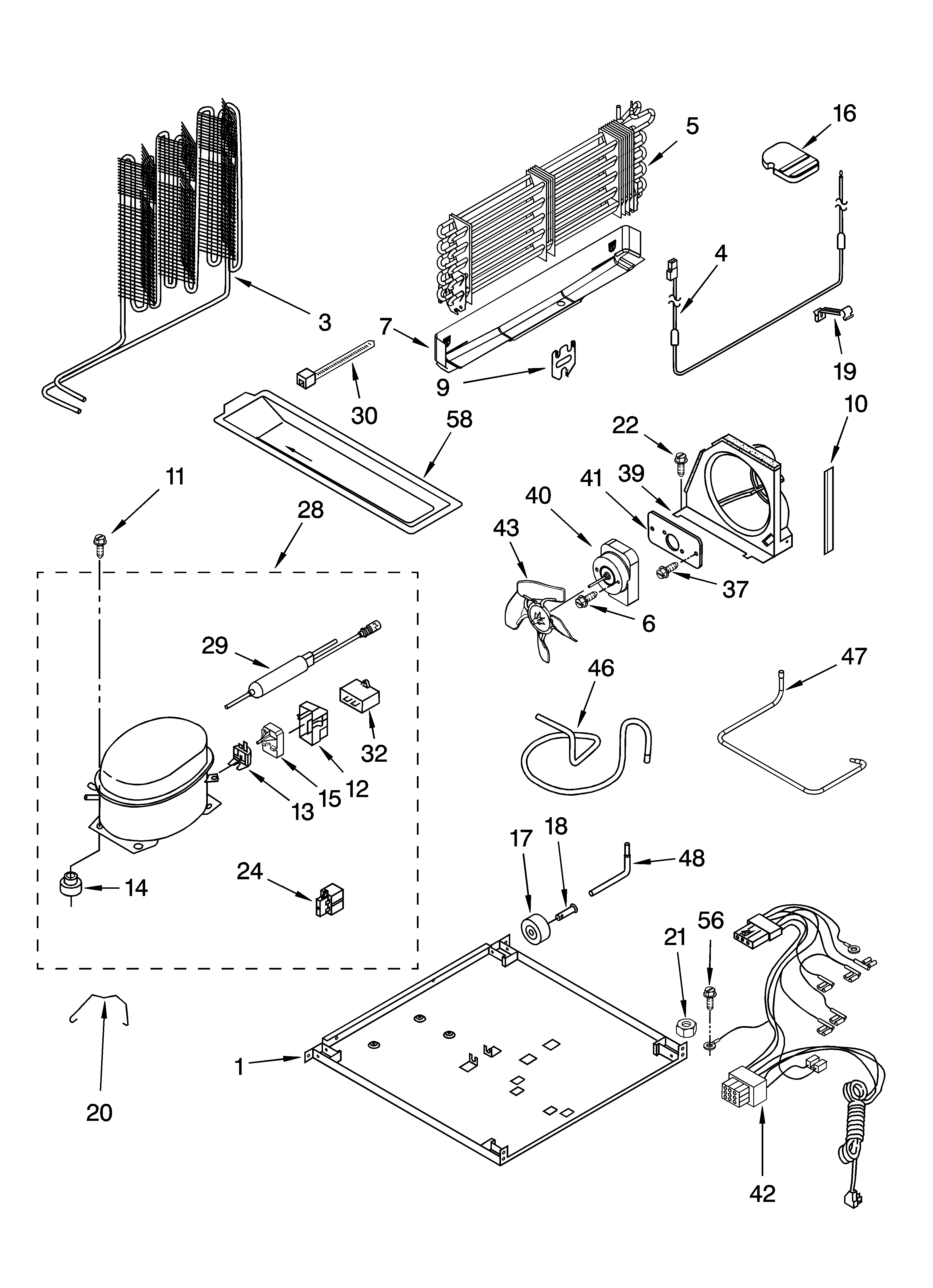 Crosley CT21GKXPT00 unit parts, optional parts diagram