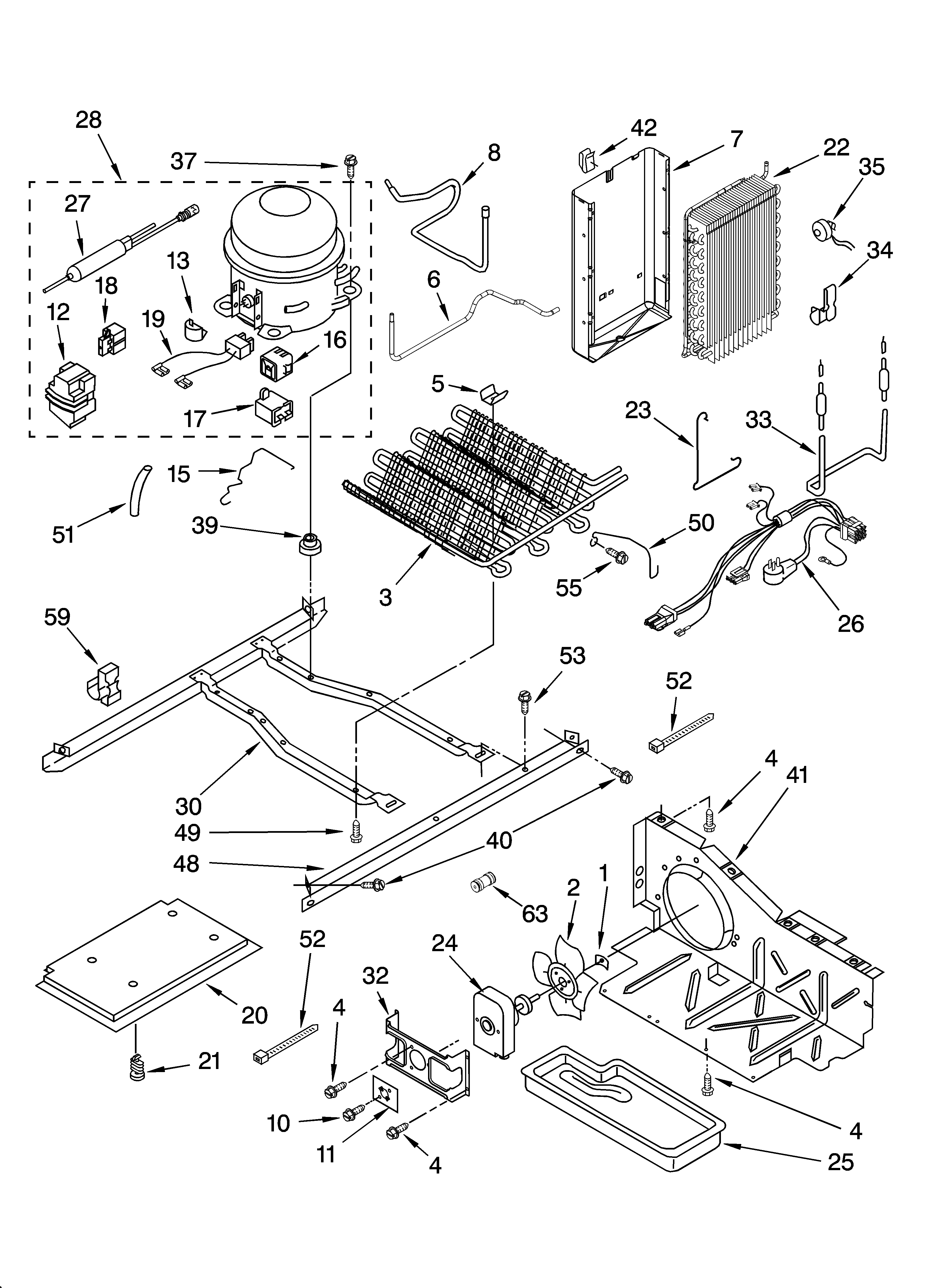 Whirlpool ED5NHAXNL01 unit parts diagram