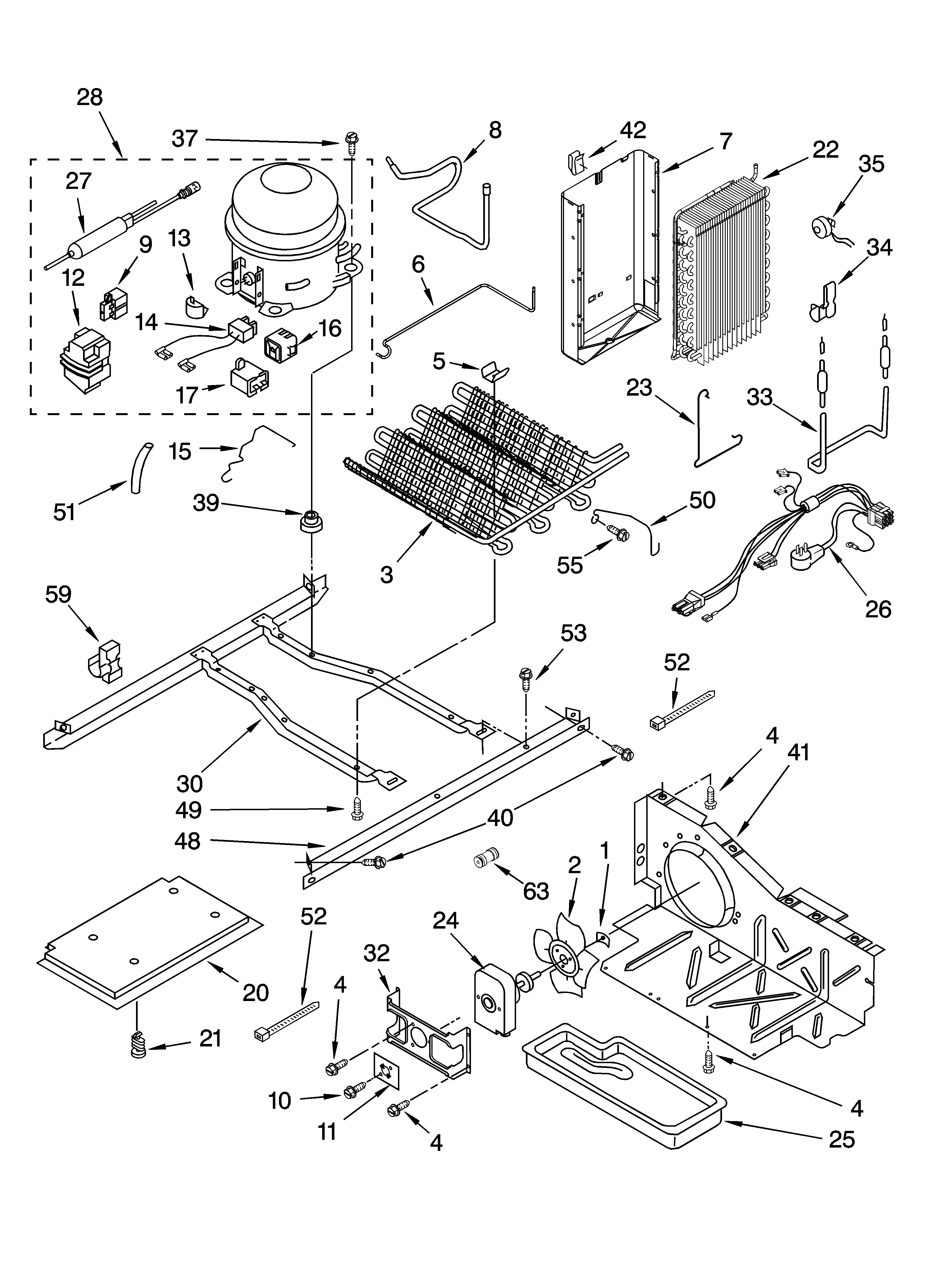 Whirlpool ED5RHAXNT00 unit parts diagram