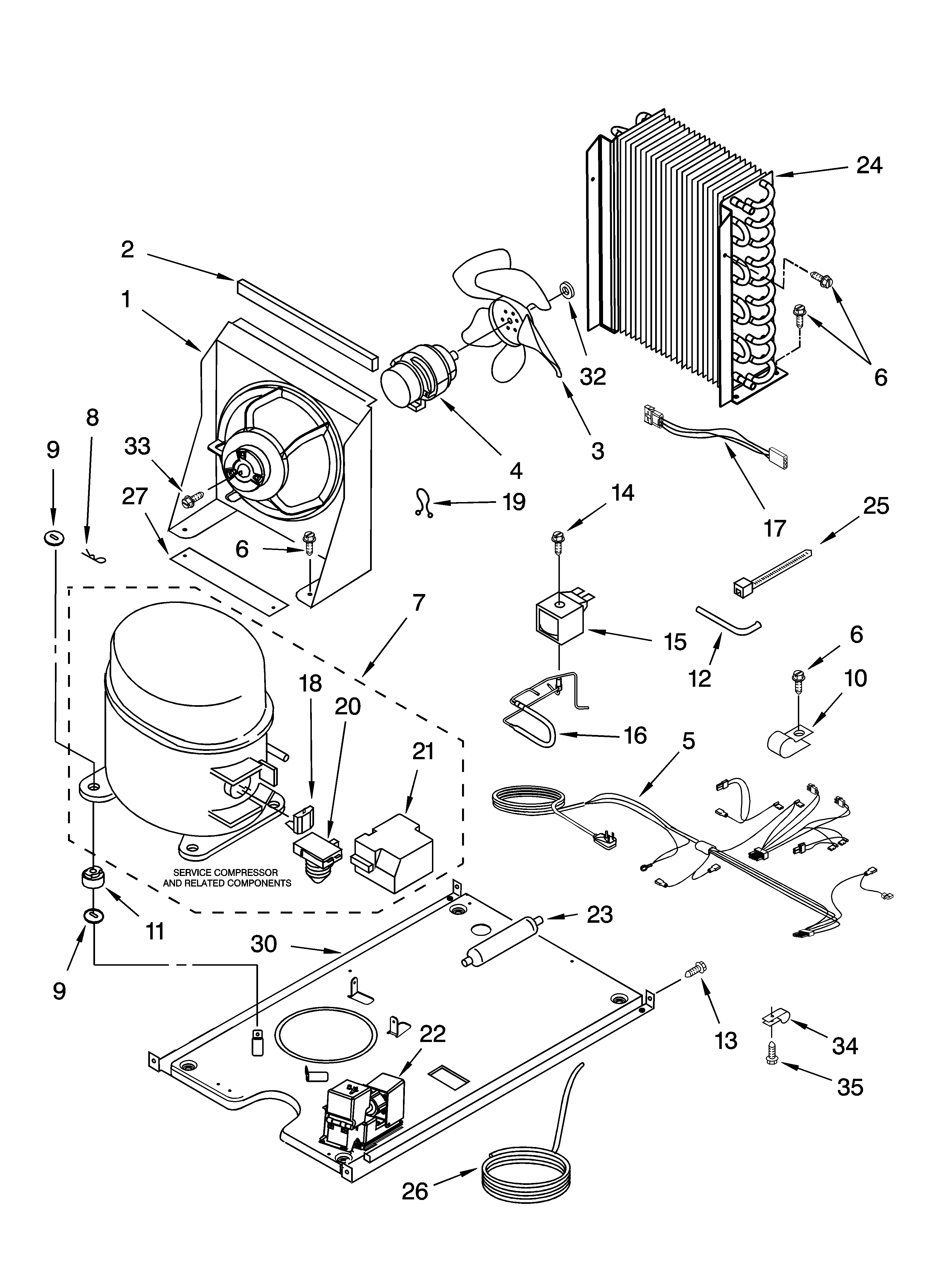 Whirlpool GI1500PHB6 unit parts diagram