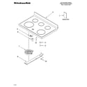 KitchenAid KERI201PBS0 cooktop parts diagram