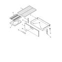 KitchenAid KERI201PBS0 drawer & broiler parts, miscellaneous parts diagram