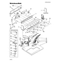 KitchenAid KGYS750LT1 top and console parts diagram