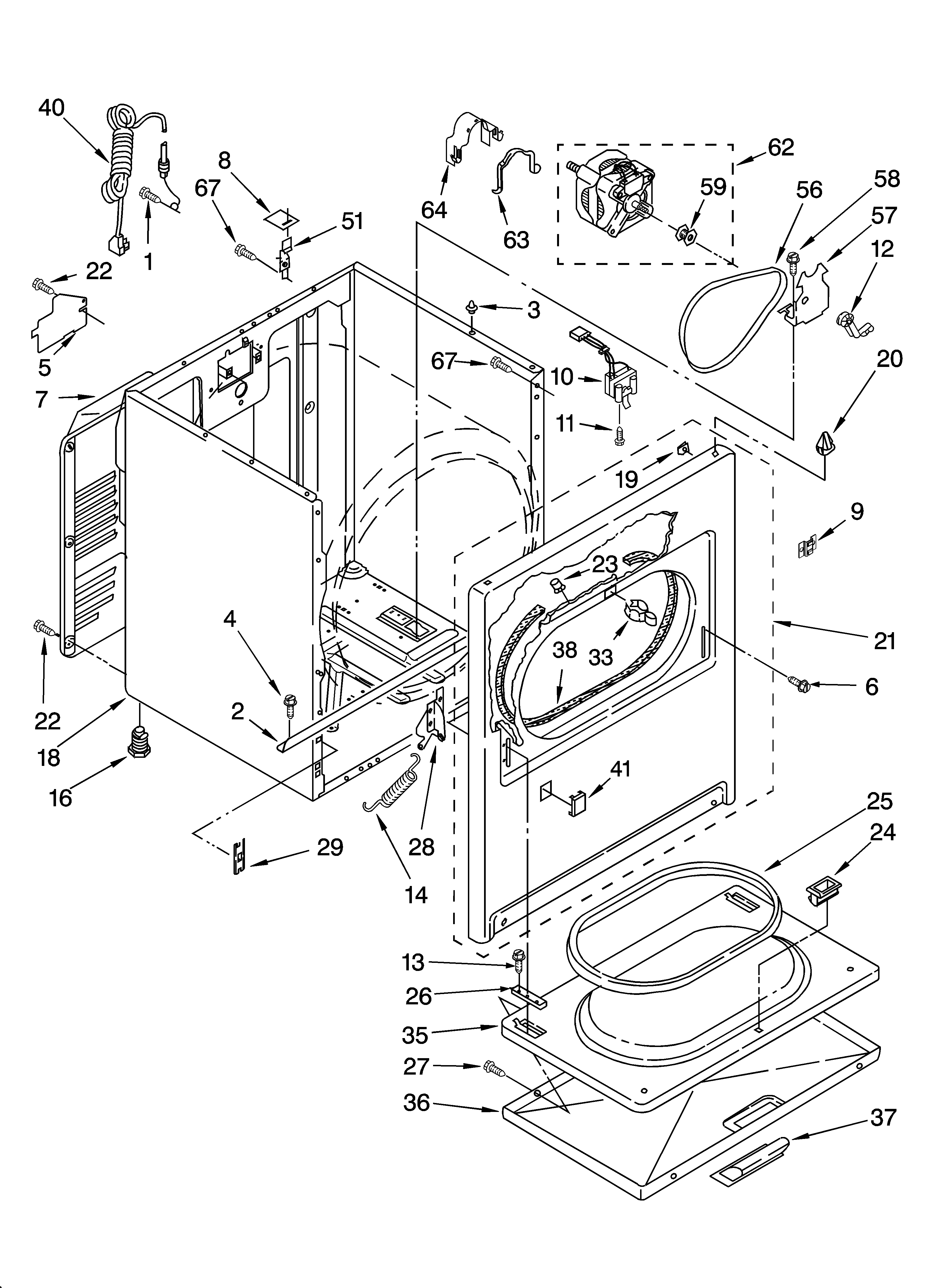 KitchenAid KGYS750LQ1 cabinet parts diagram