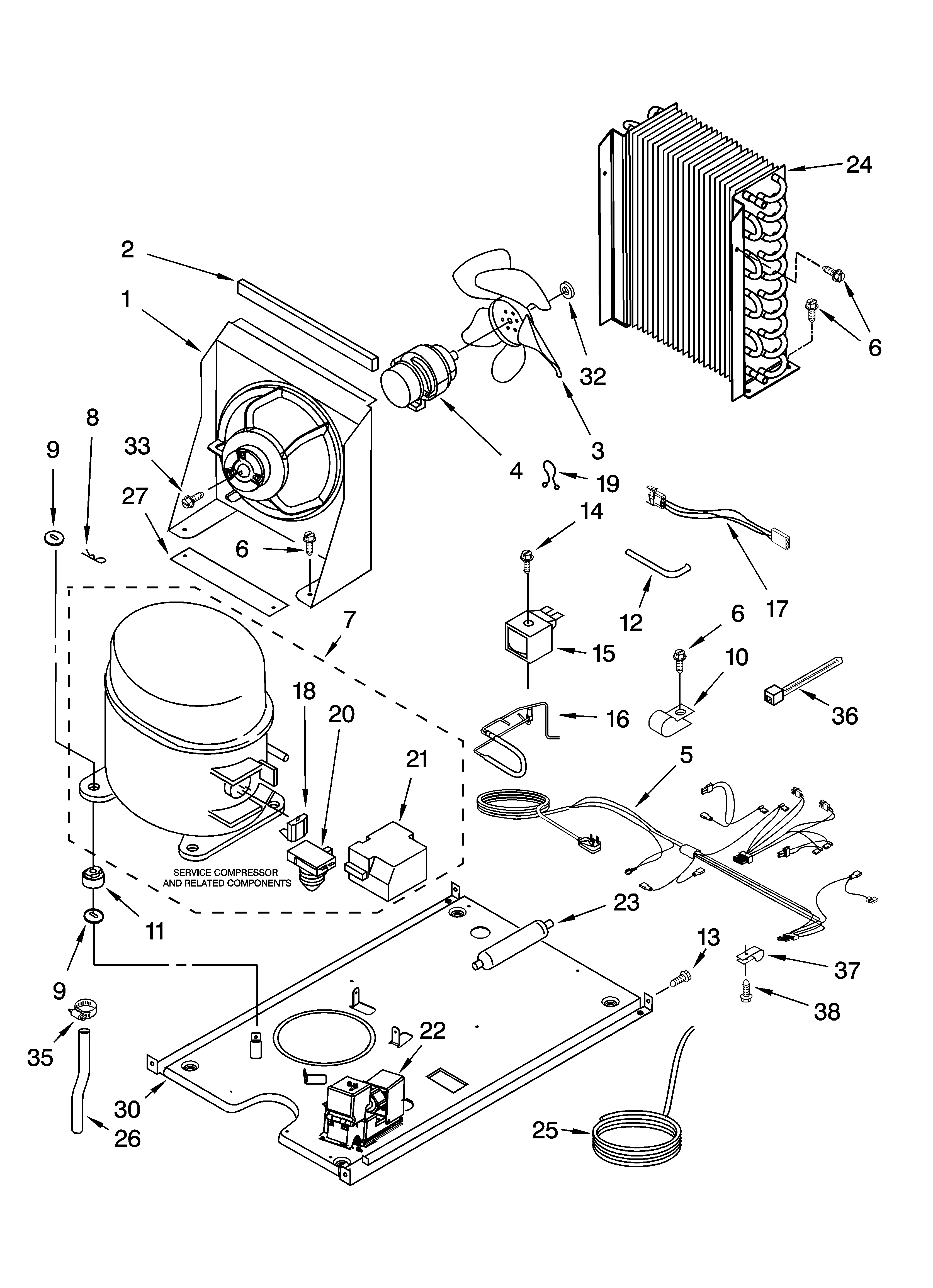KitchenAid KUIA15PLLS2 unit parts diagram
