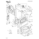 Whirlpool LEB6400LW1 cabinet parts diagram