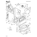 Whirlpool LER6620PQ0 cabinet parts diagram