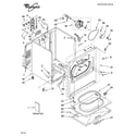 Whirlpool LER7620LW1 cabinet parts diagram
